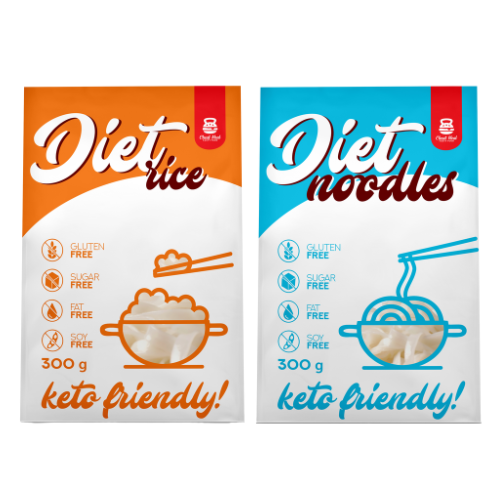 Cheat Meal Nutrition Diet Rice - 1x 400g (1x 300g netto) + Noodles 1x 400g (1x 300g netto)- Makaron dietetyczny