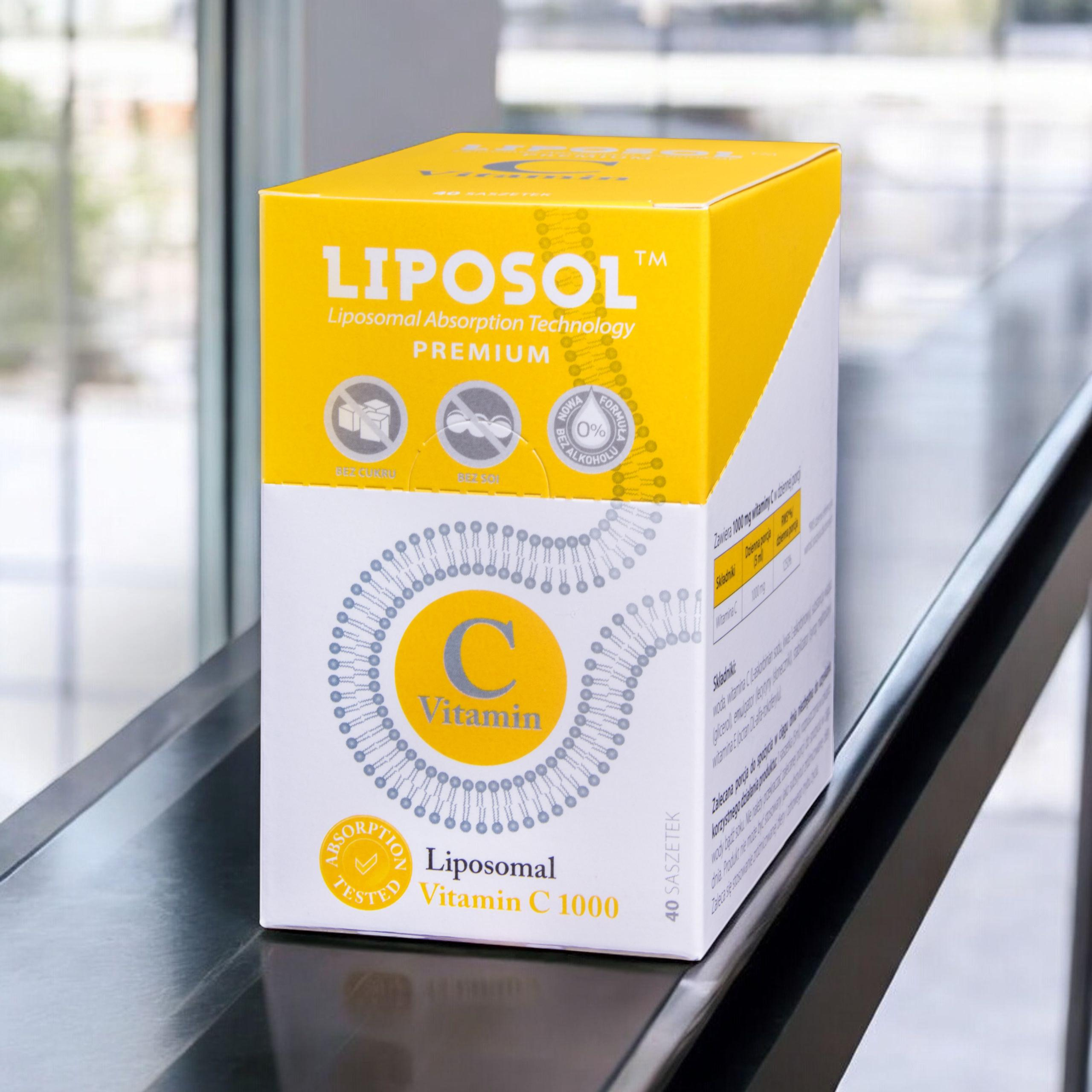 ALINESS Liposol Liposomal Vitamin C 1000 - 2x 40 saszetek