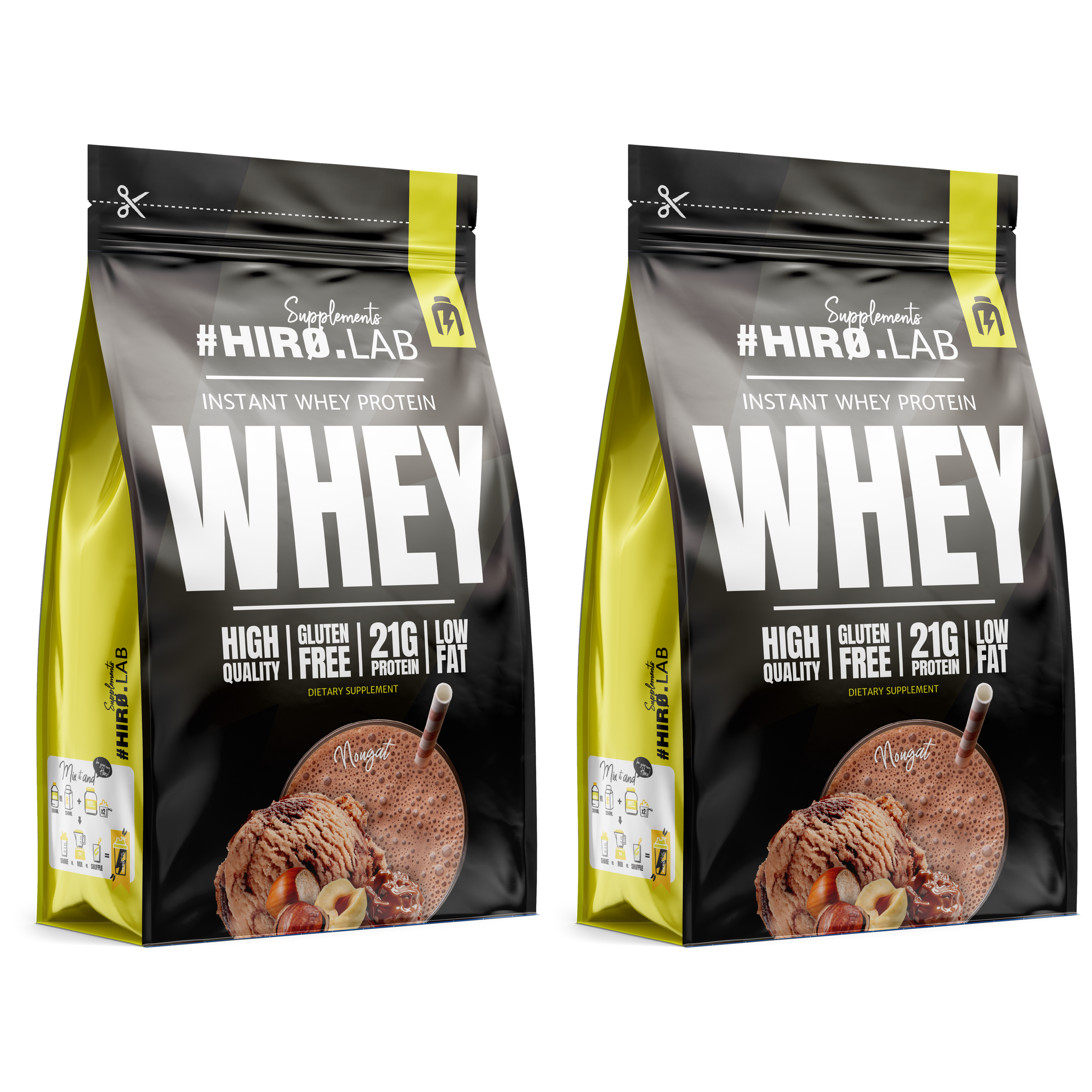 HIRO.LAB Instant Whey Protein - 2x 750g