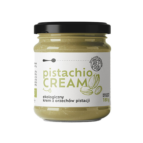 DIET FOOD - Pistachio Cream - Bio Krem z Orzechów Pistacji - 180g