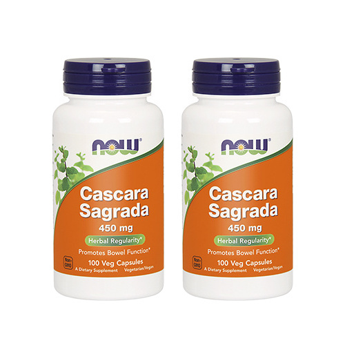 NOW Cascara Sagrada 450mg - 2x 100vcaps