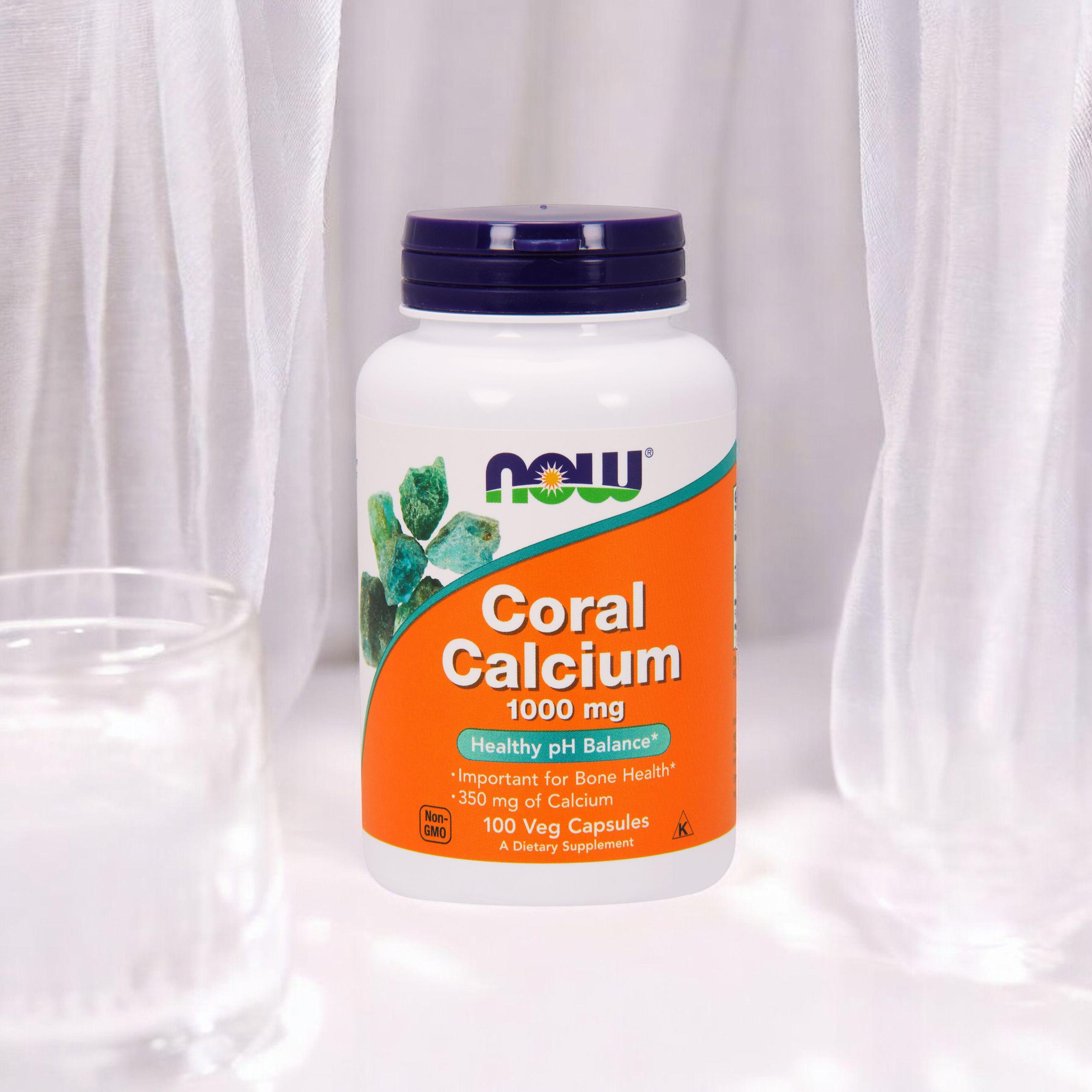 NOW Coral Calcium 1000mg - 3x 100vegcaps