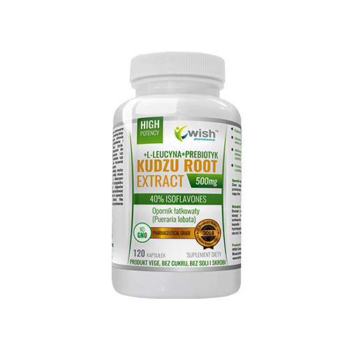 WISH Pharmaceutical Kudzu Root Extract 500mg - 3x 120caps