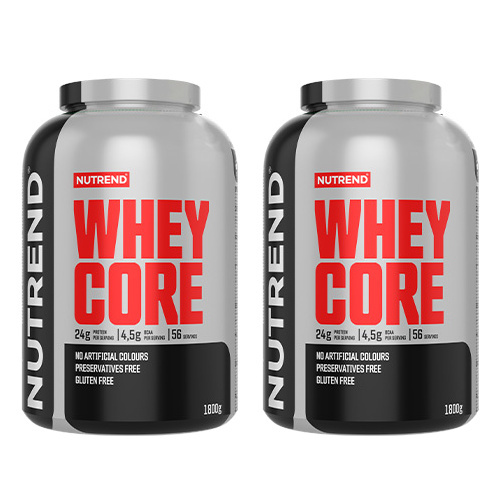 NUTREND Whey Core - 2x 1800g - Chocolate + Cocoa