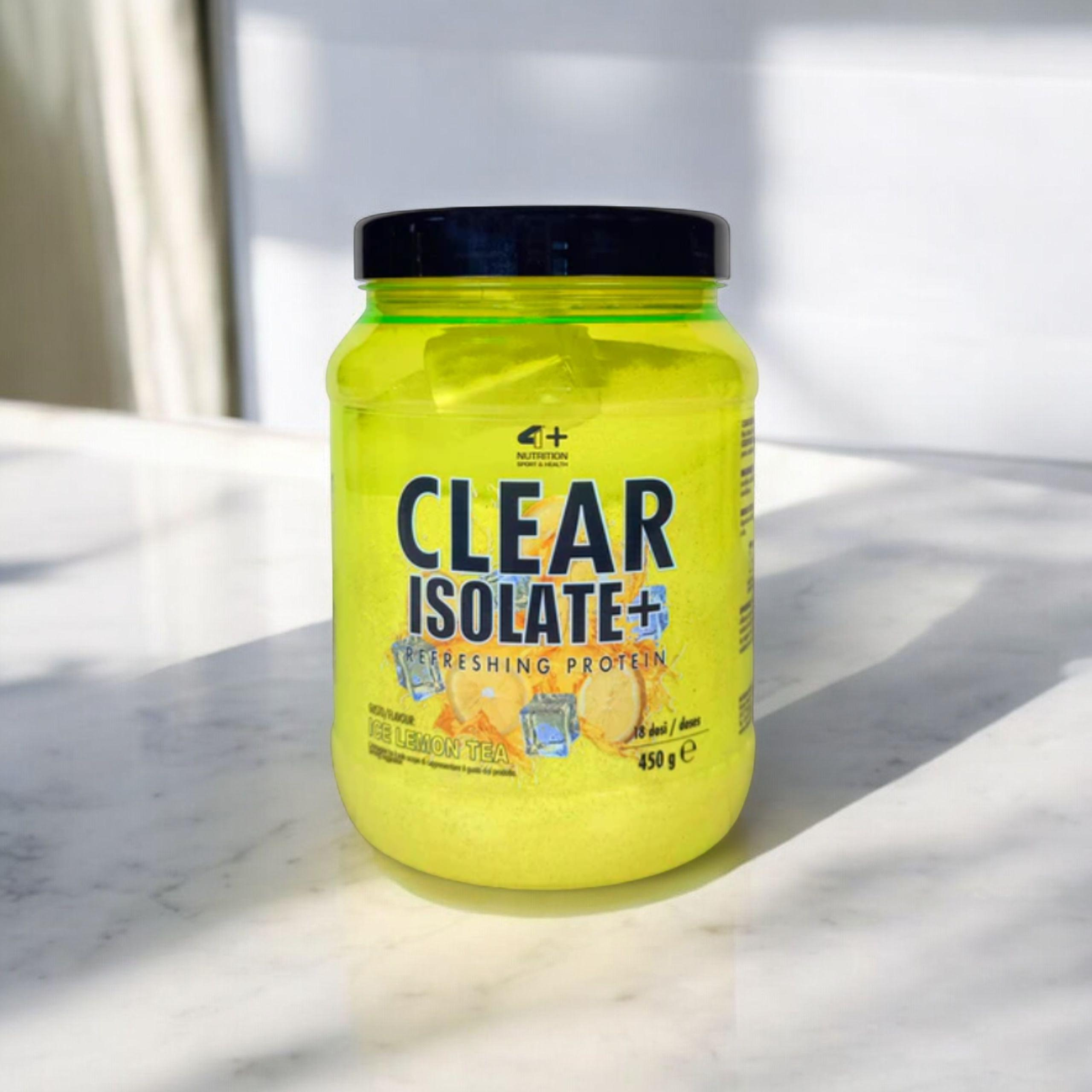 4+ NUTRITION - Clear Isolate+ - 450g - Ice Lemon Tea