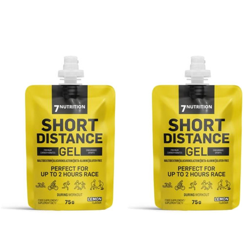 7 NUTRITION - Short Distance Gel - 2x 75g - Lemon