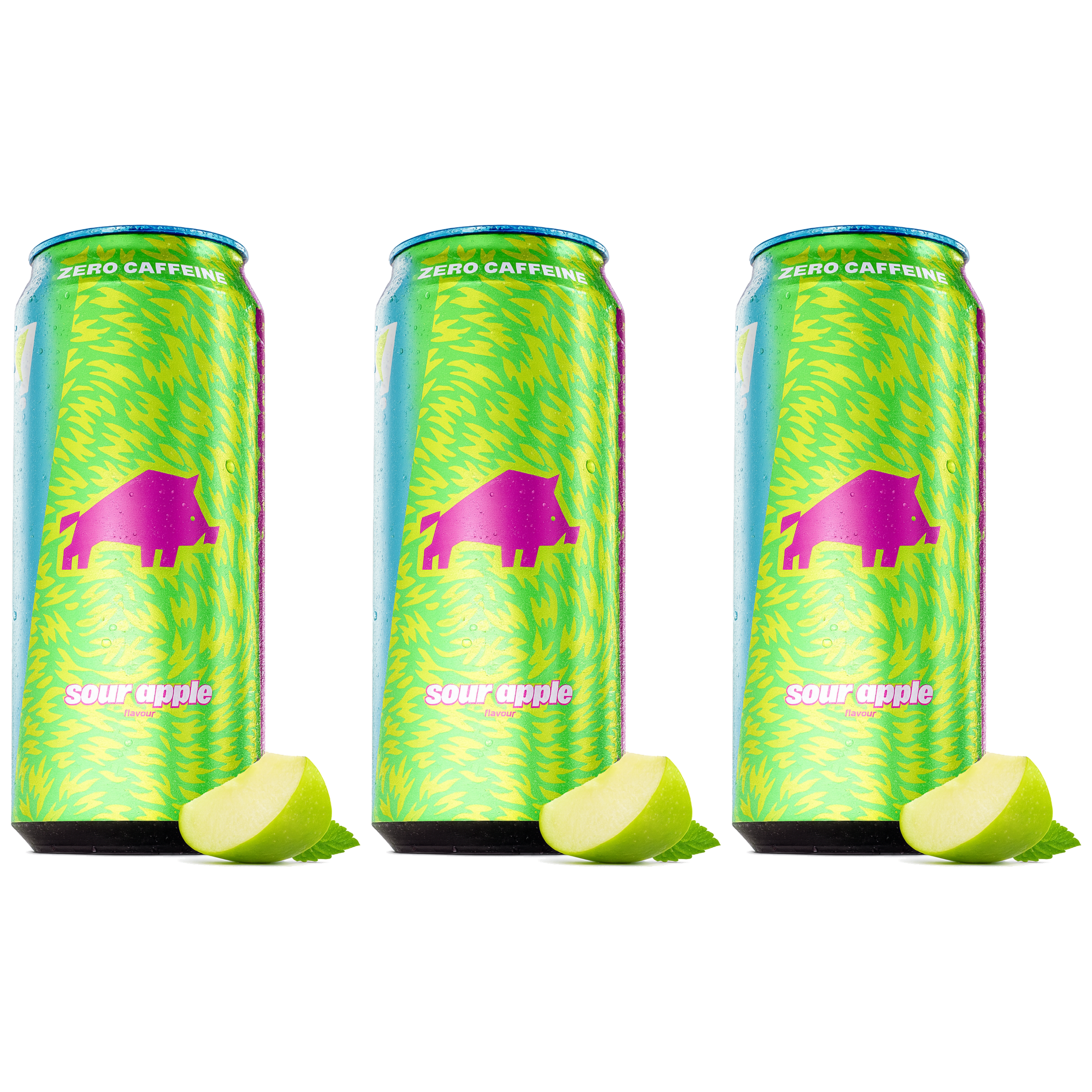 DZIK - Dzik Energy Zero - 3x 500ml - Sour Apple