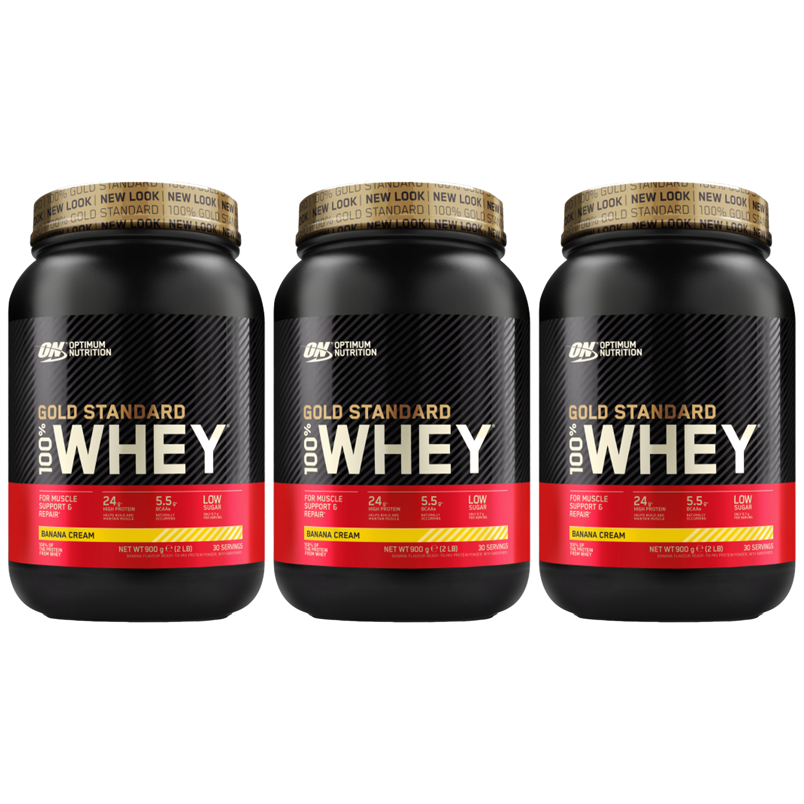 OPTIMUM NUTRITION Whey Gold Standard - 3x 900g