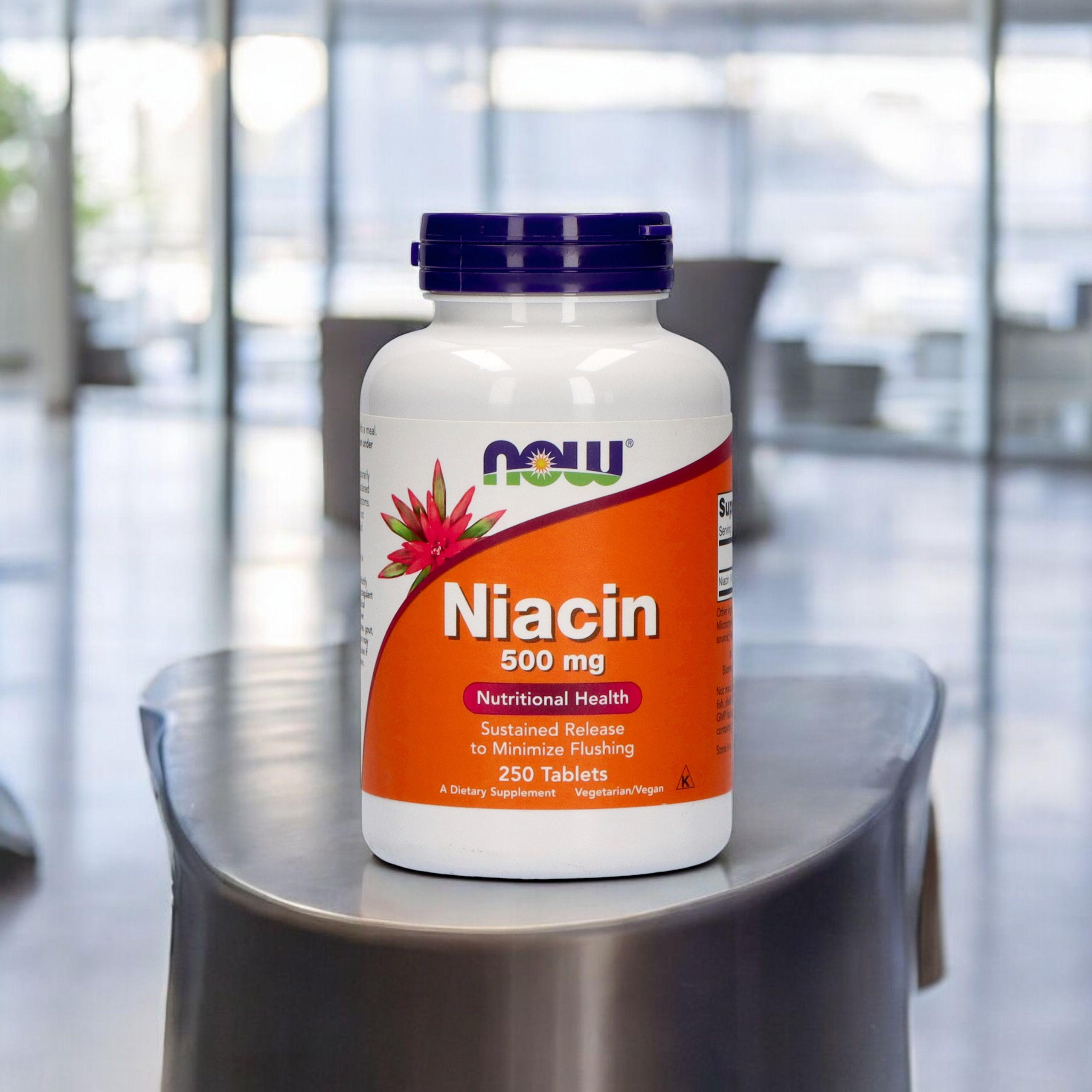 NOW Niacin 500mg - 2x 250tabs