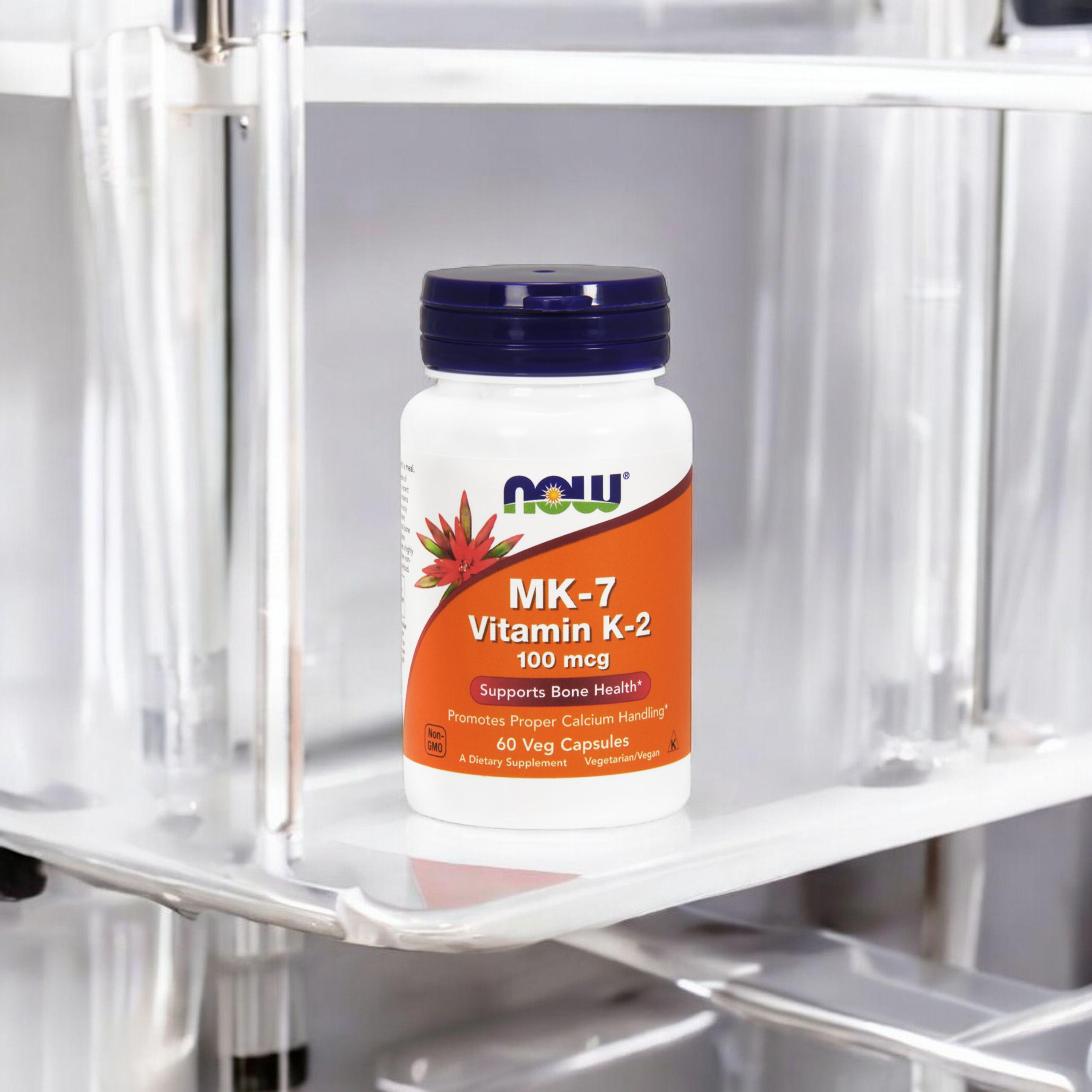 NOW Vitamin K-2 MK7 100mcg - 60vegcaps