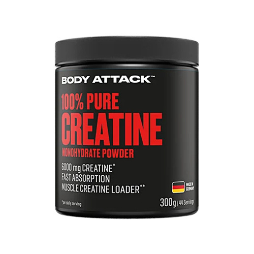 BODY ATTACK 100% Pure Creatine - 2x 300g - Natural