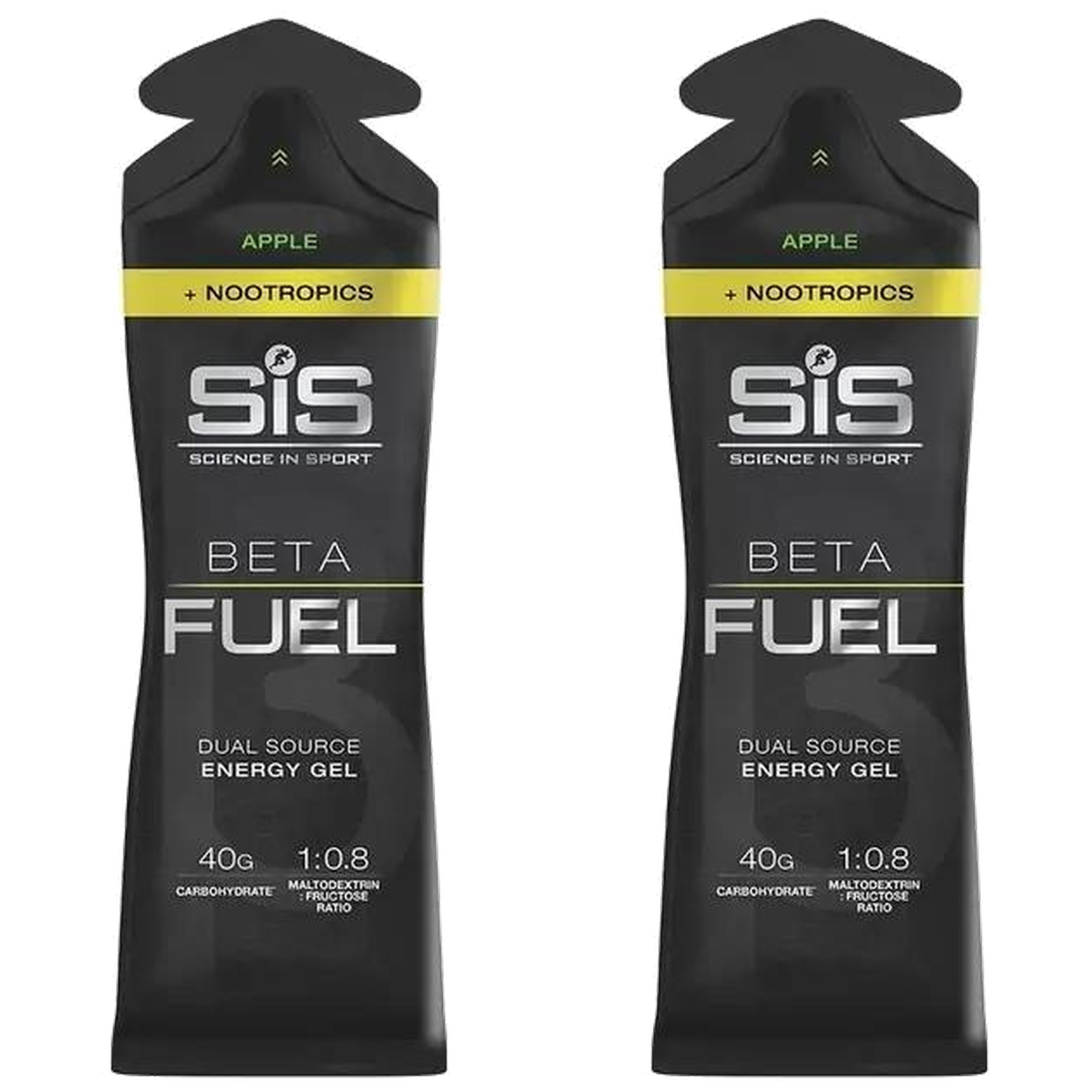 SIS (SCIENCE IN SPORT) - Fuel Energy Gel + Nootropics - 2x 60ml - Apple