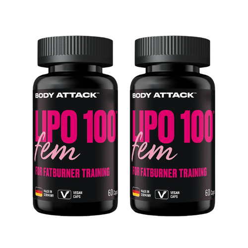 BODY ATTACK Lipo 100 FEM - 2x 60vcaps