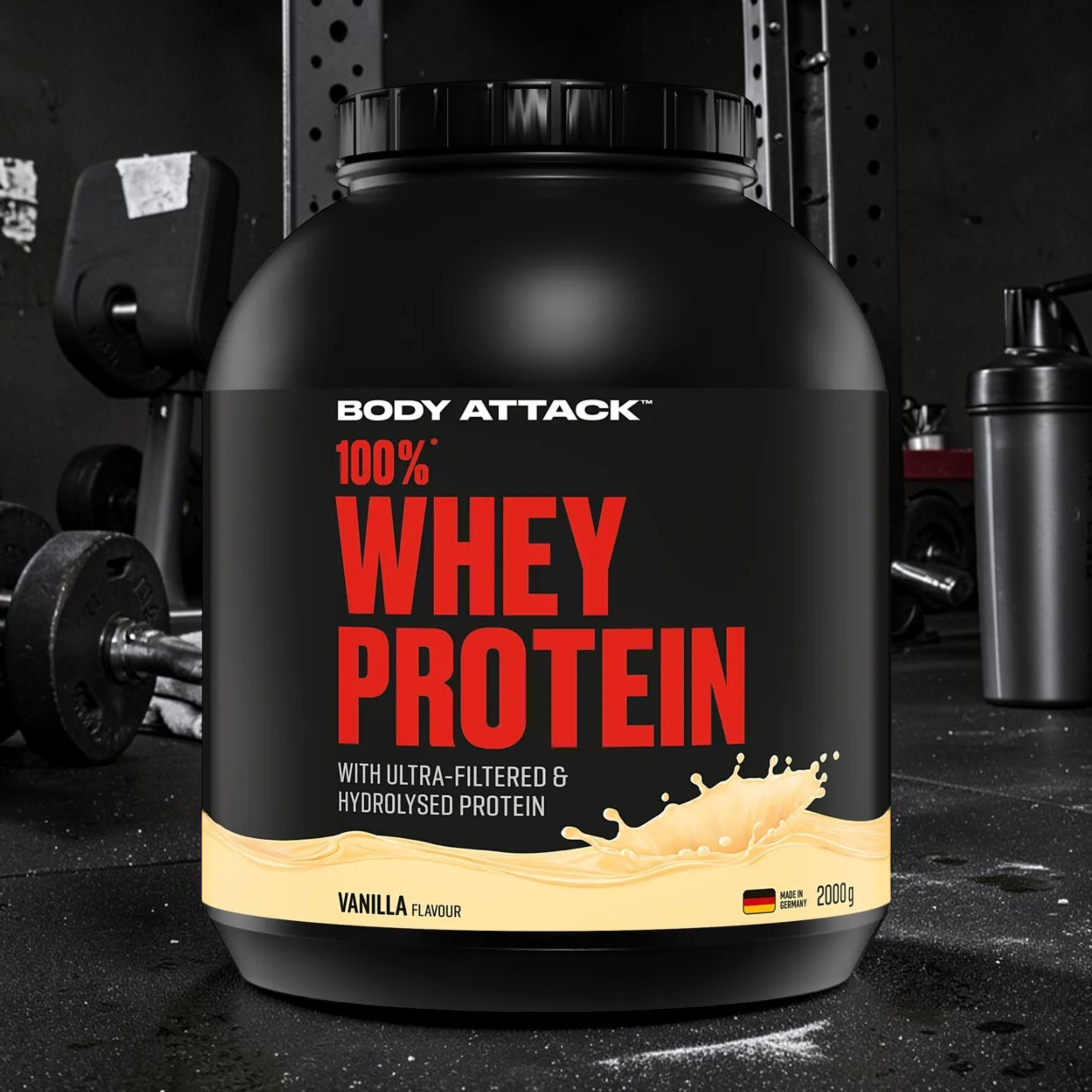 BODY ATTACK - 100% Whey Protein - 2x 2000g
