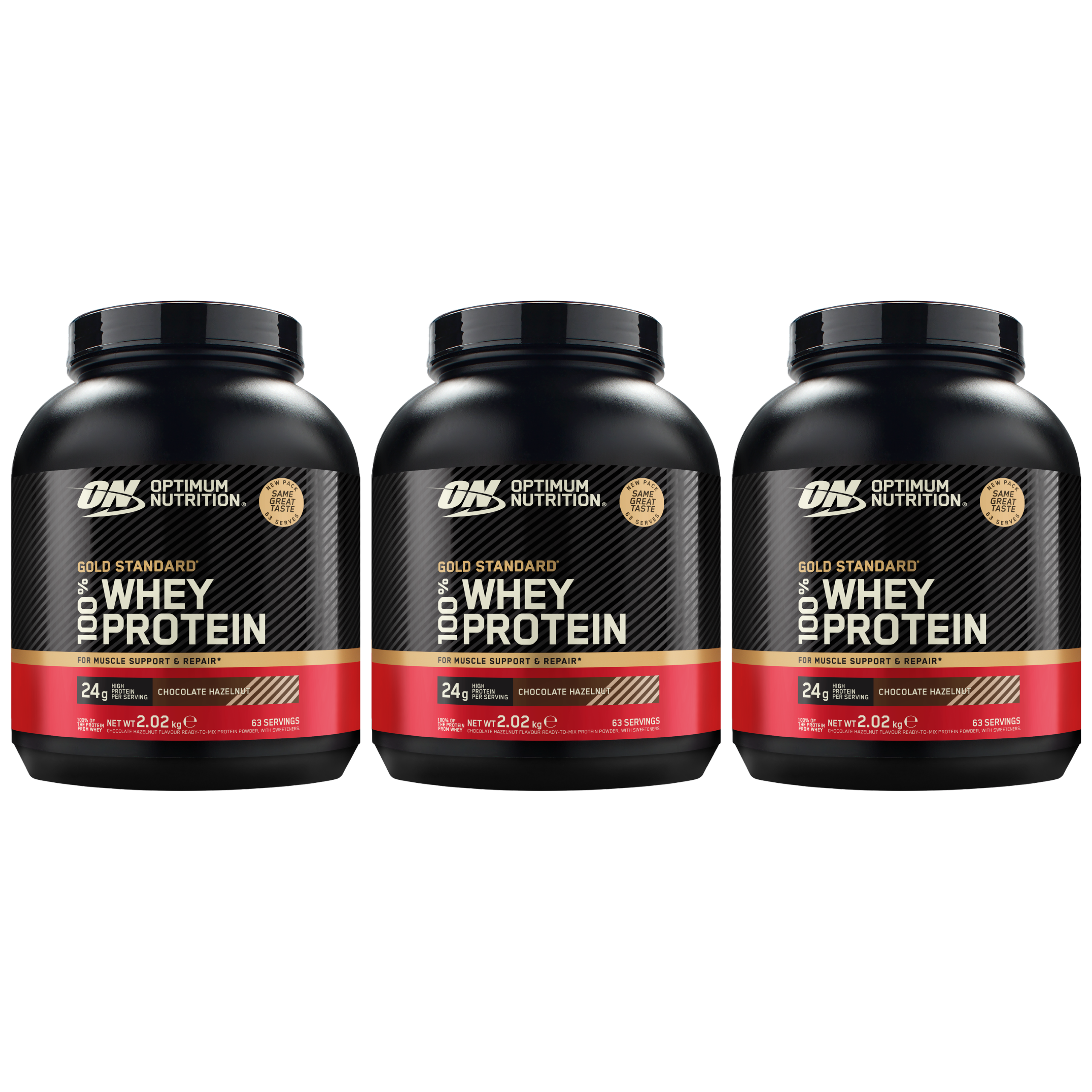OPTIMUM NUTRITION Whey Gold Standard - 3x 2020g