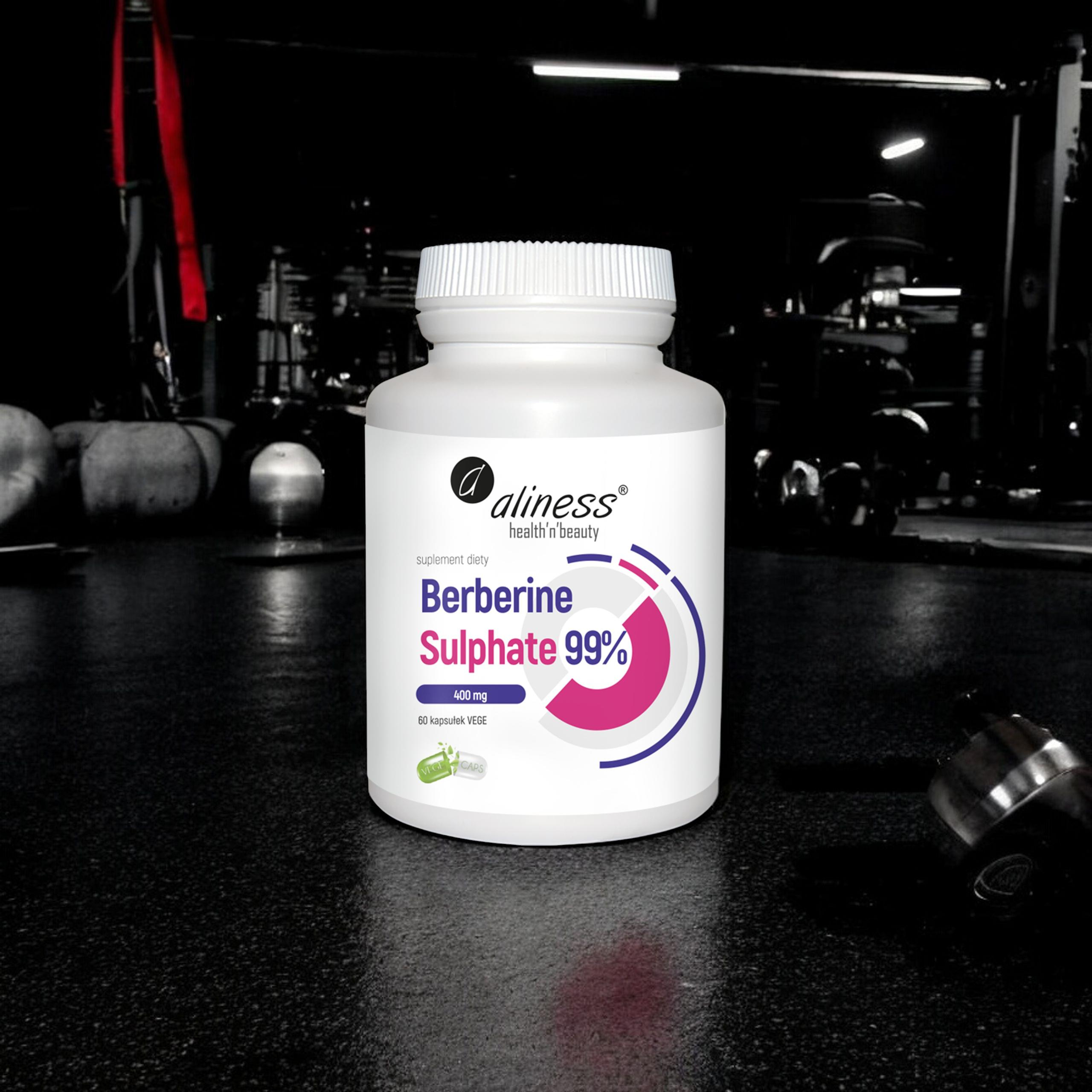 ALINESS Berberine Sulphate 99% 400 mg - 2x 60vcaps