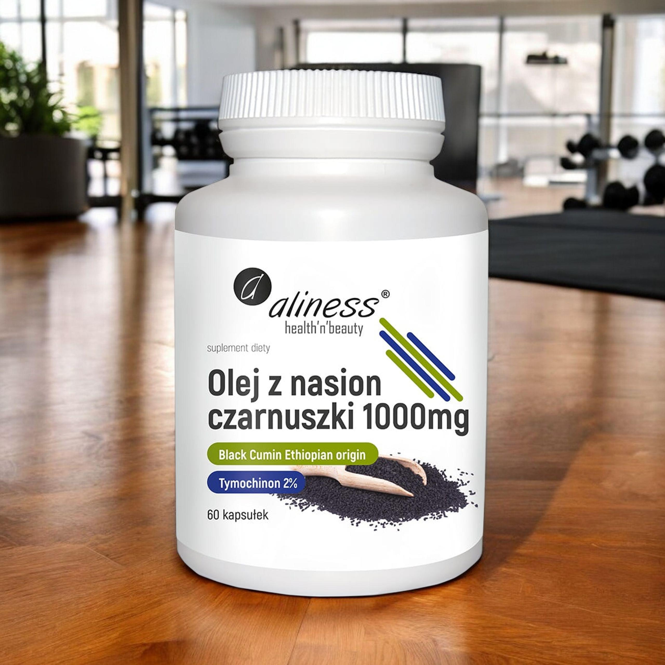 ALINESS Olej z nasion czarnuszki 2% 1000 mg - 2x 60caps