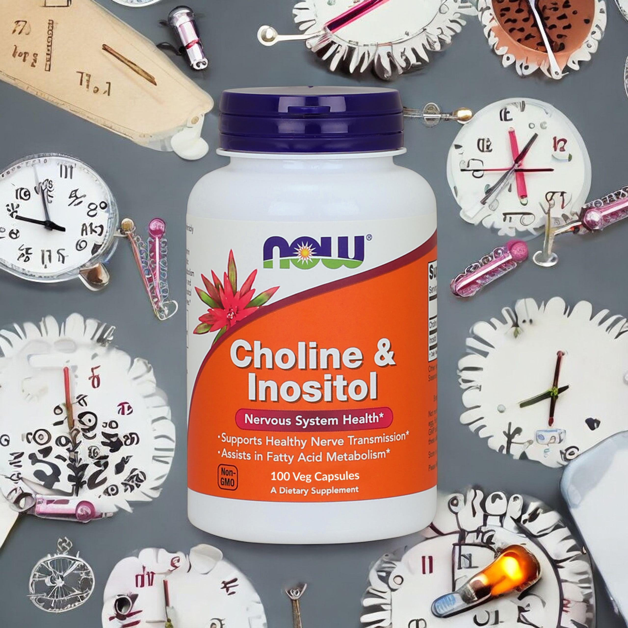 NOW Choline and Inositol - 2x 100vcaps