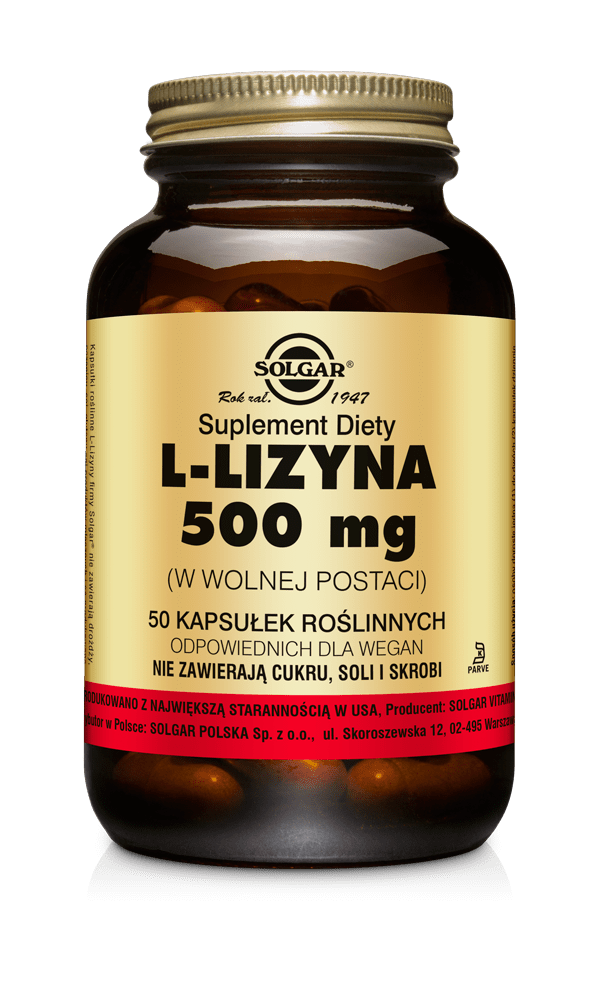 SOLGAR L-Lizyna 500mg - 50vcaps. PL