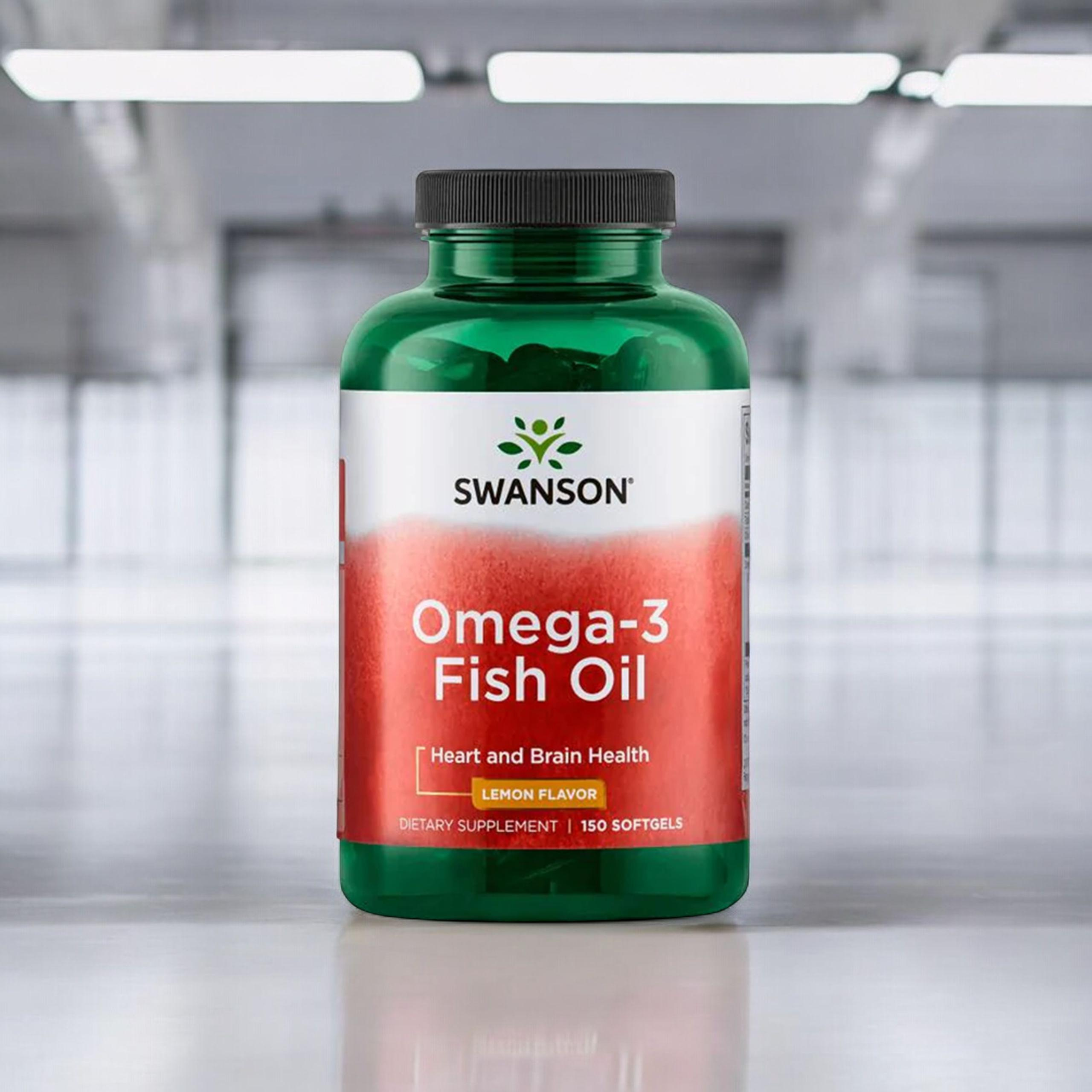 SWANSON Omega-3 Fish Oil - 3x 150softgels