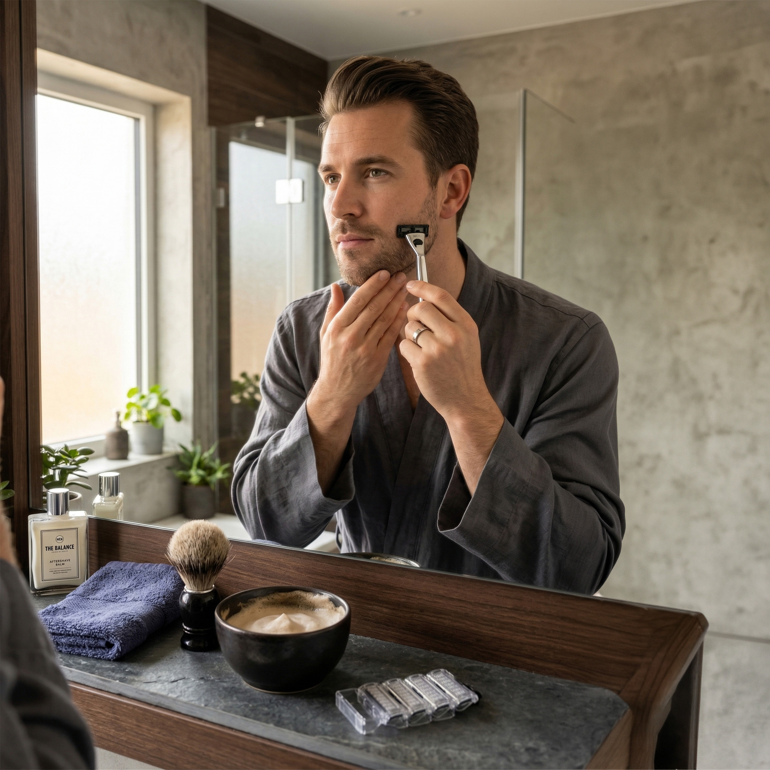 THE BALANCE COSMETICS - Maszynka do golenia + 2 Wkłady Smooth Shaving - 1szt