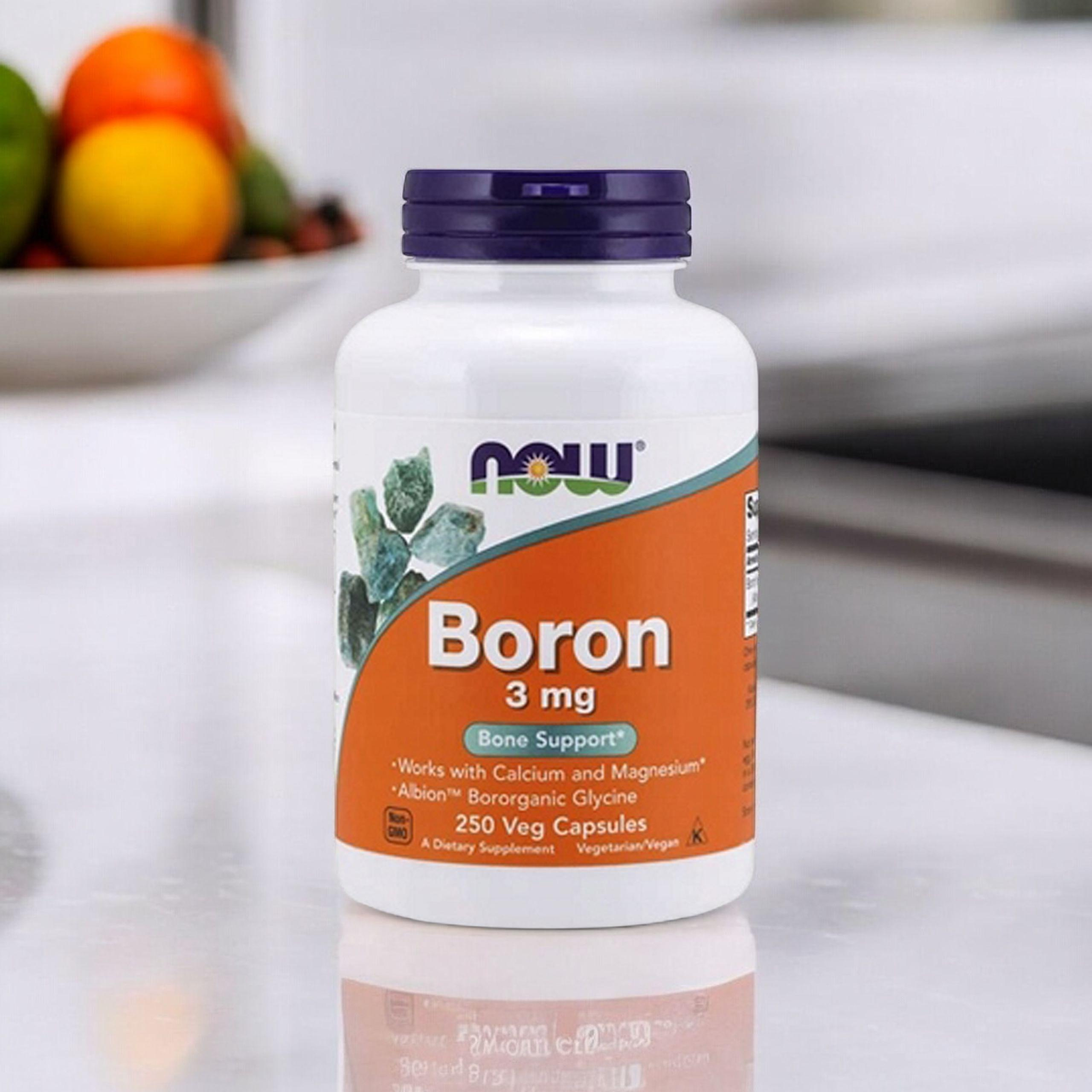 NOW Boron 3mg - 3x 250vcaps.