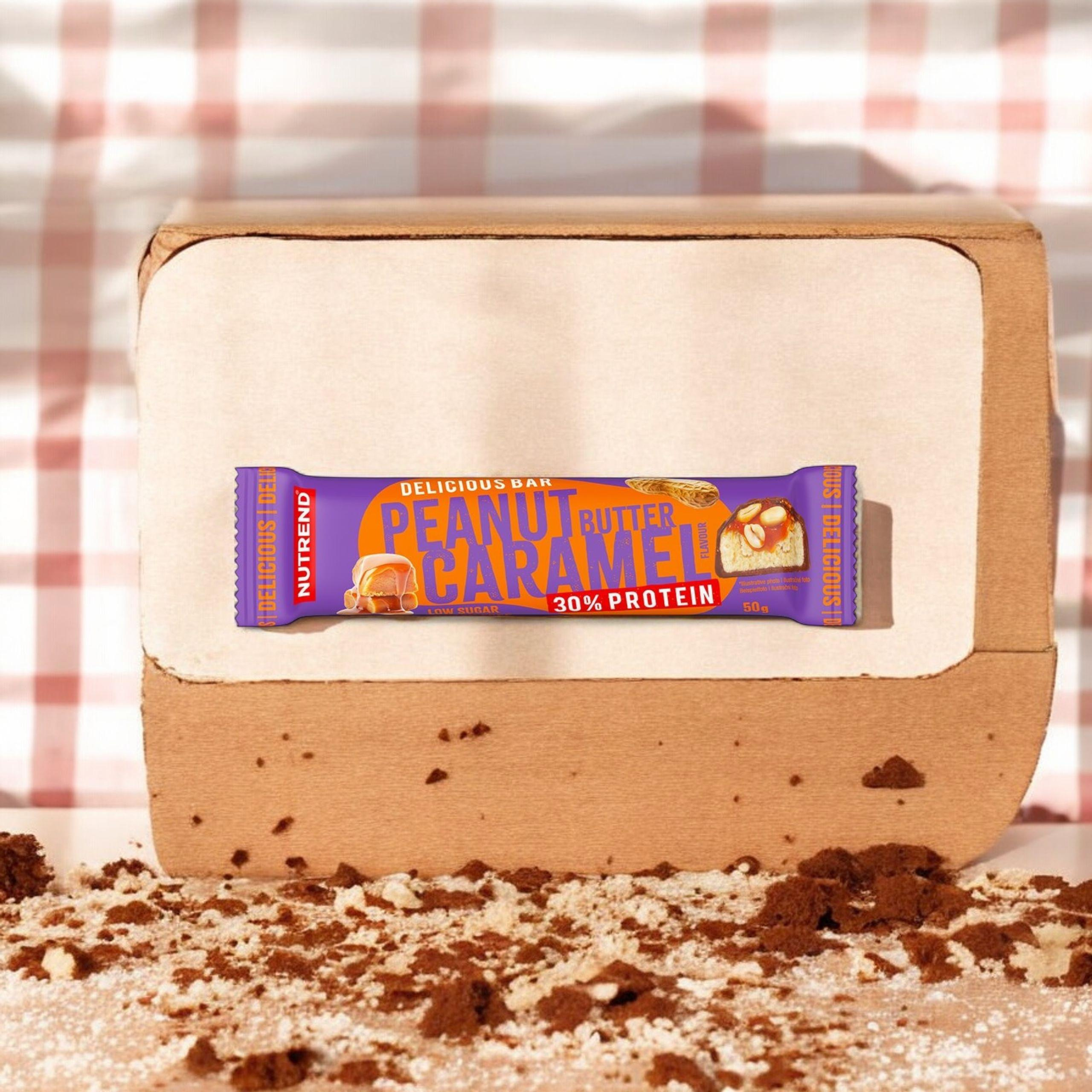 NUTREND Delicious Bar Protein 30 % – 3x 50 g – Masło Orzechowe Karmel