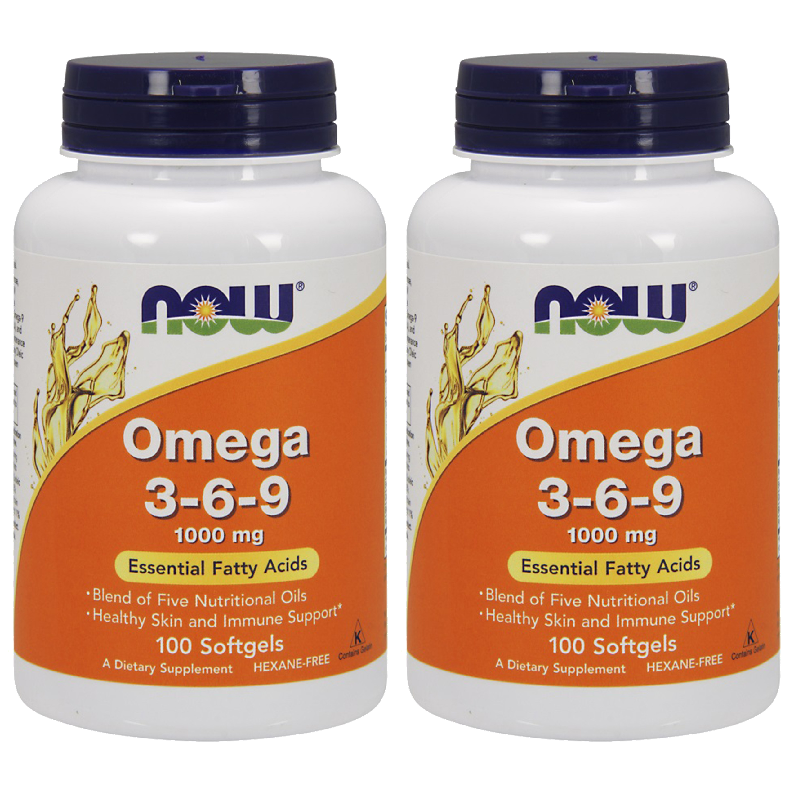 NOW Omega-3-6-9 1000mg - 2x 100softgels