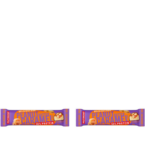 NUTREND Delicious Bar Protein 30 % – 2x 50 g – Masło Orzechowe Karmel