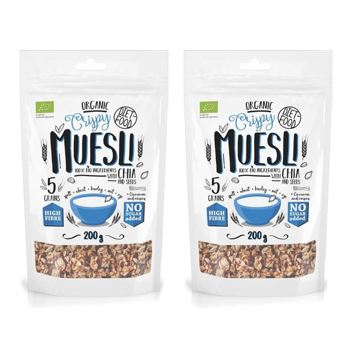 DIET FOOD - Musli Crispy z Chia - 2x 200g