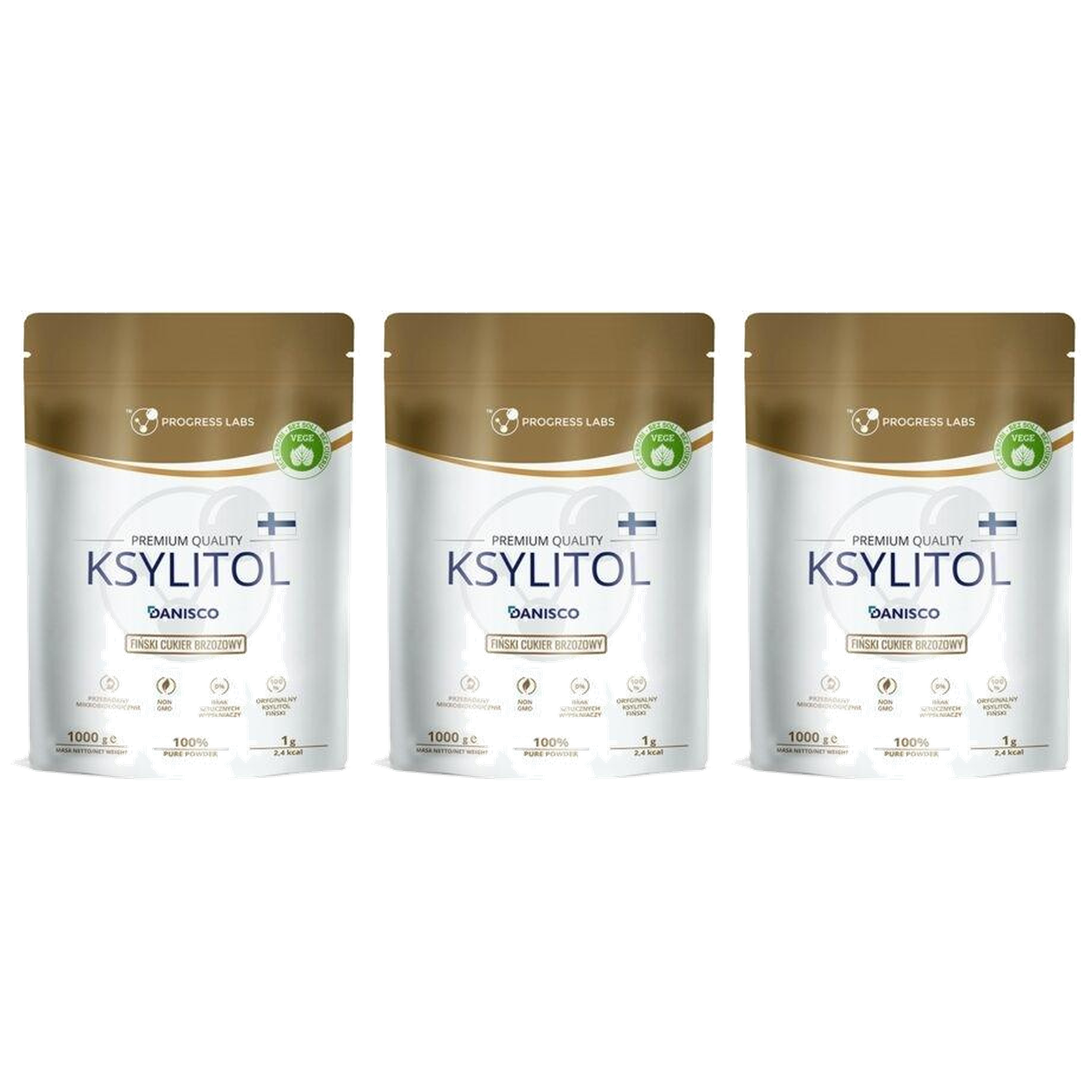 PROGRESS LABS - Ksylitol - 3x 1000g