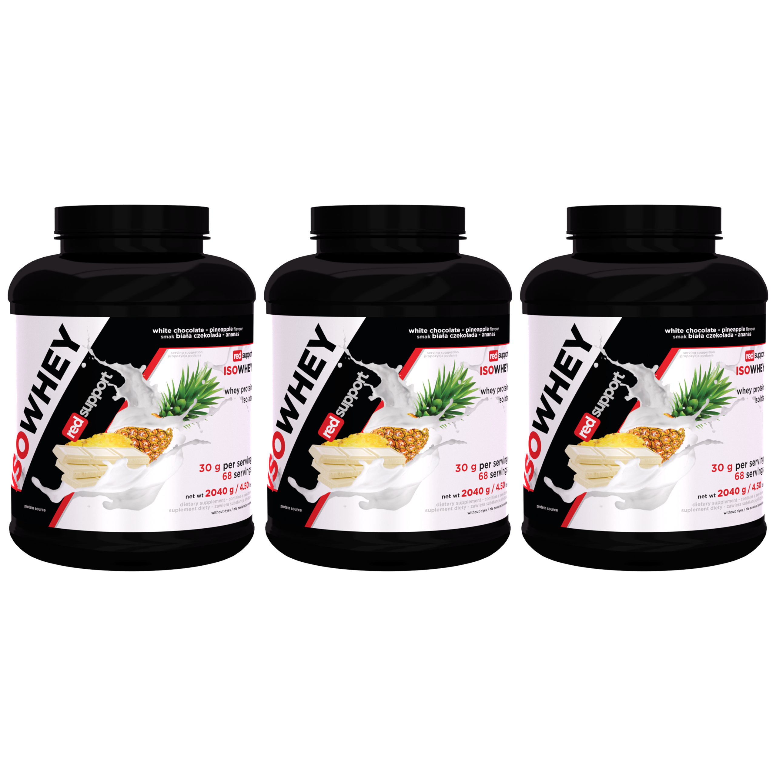 RED SUPPORT IsoWhey - 3x 2040g