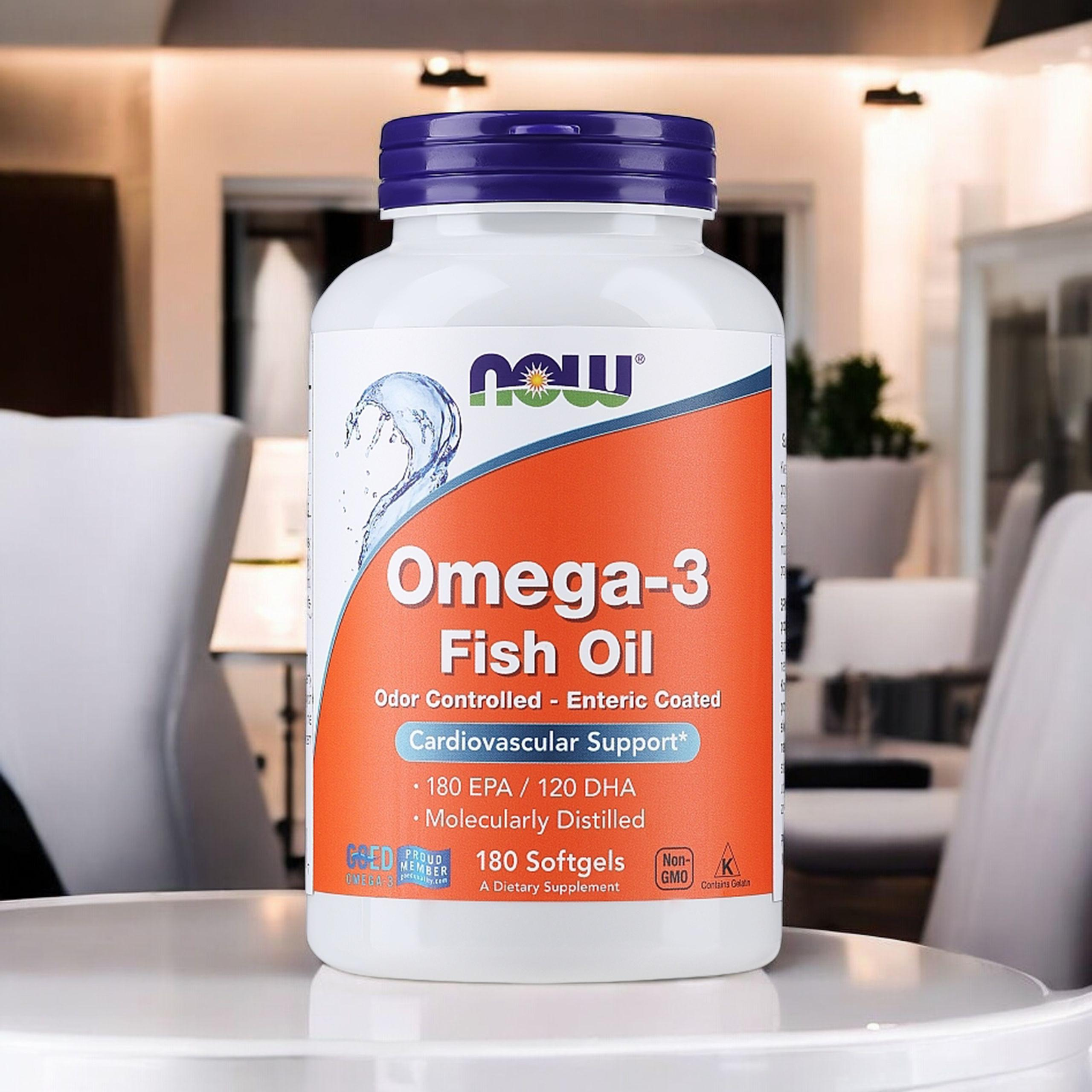 NOW Omega-3 180 EPA / 120 DHA - 3x 180softgels