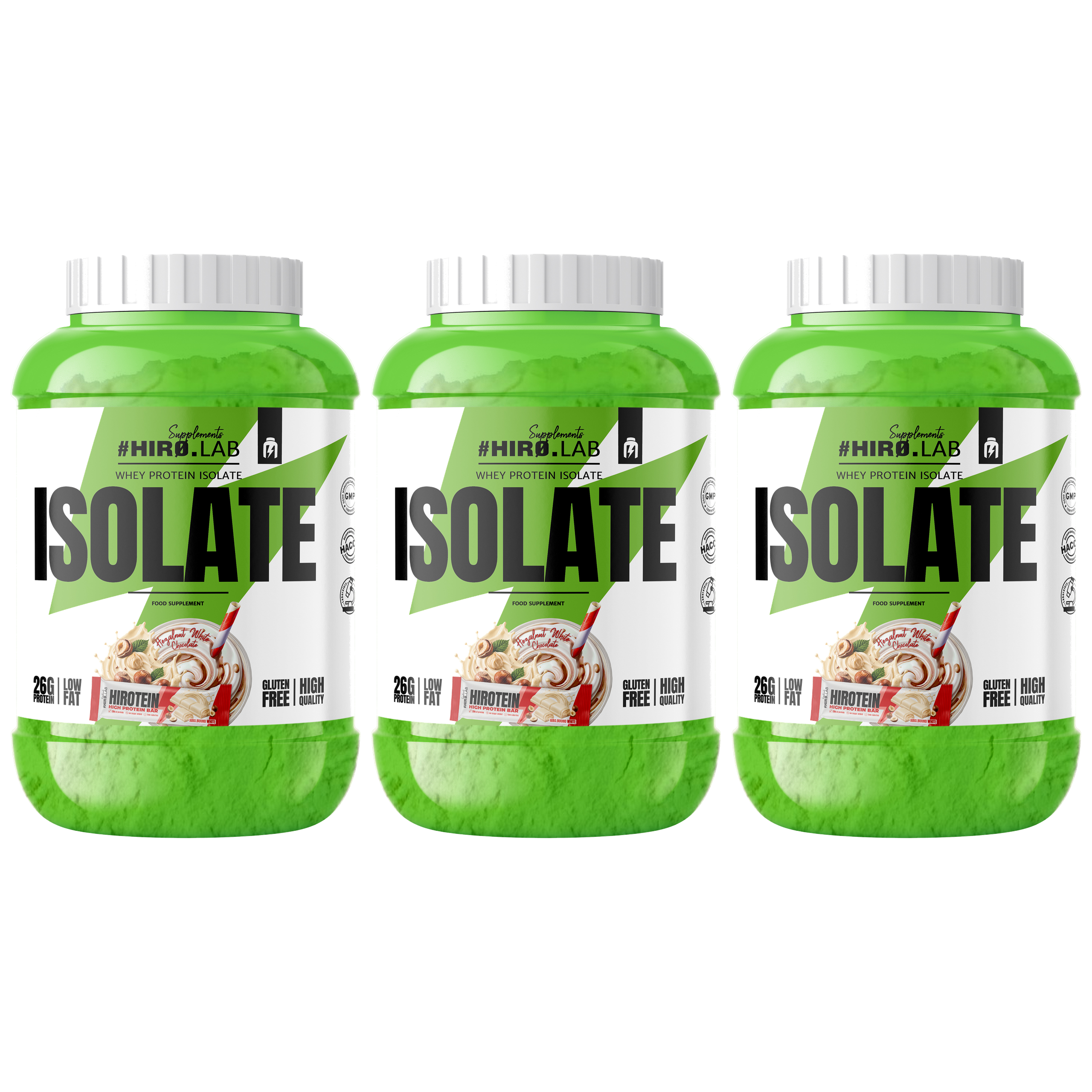 HIRO.LAB Whey Protein Isolate - 3x 1800g