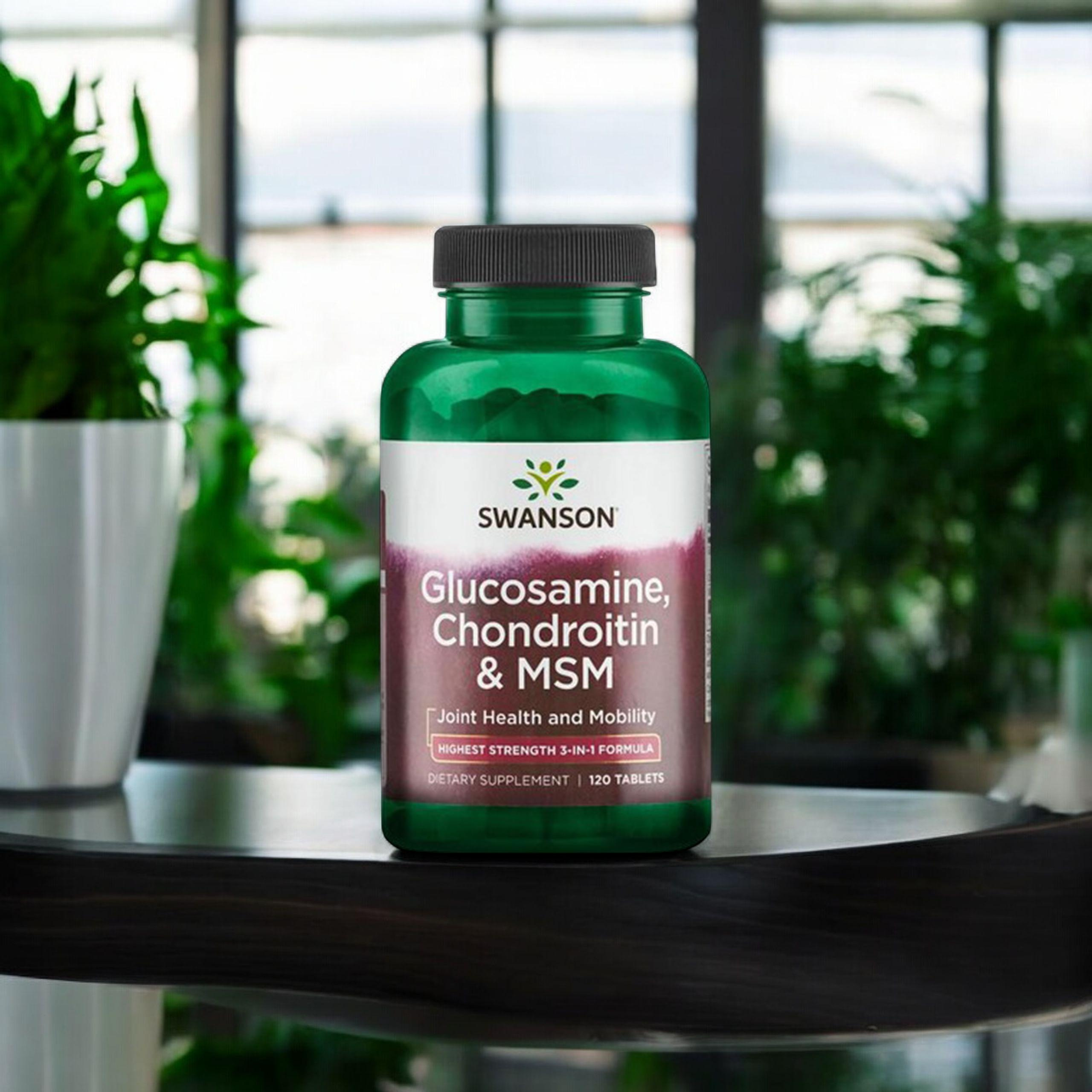 SWANSON Glucosamine, Chondroitin & MSM - 3x 120tabs