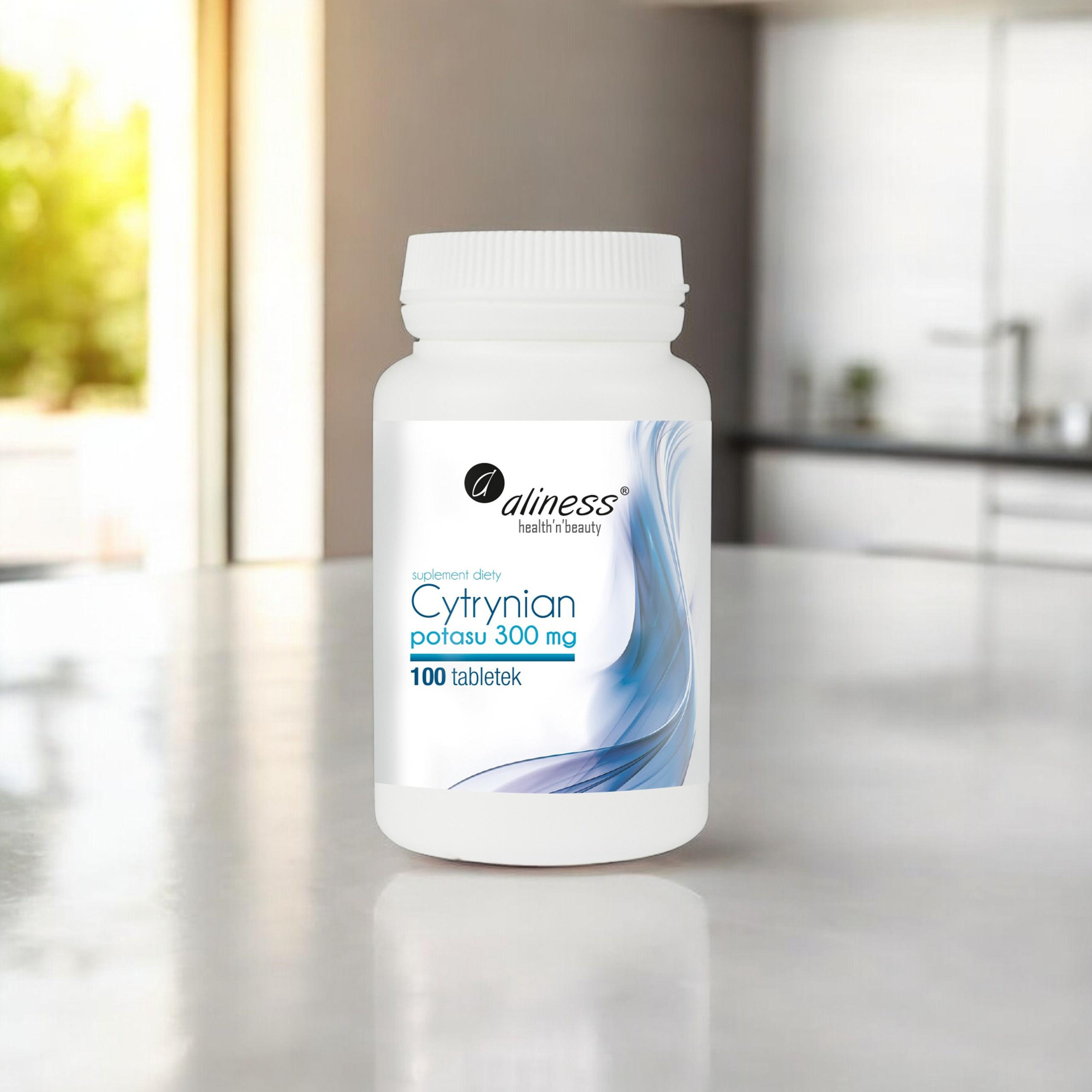 ALINESS - Cytrynian Potasu 300mg - 2x 100vtabs.