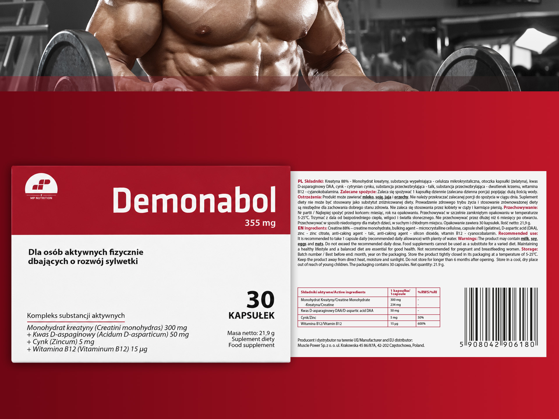 MP NUTRITION Demonabol - 2x 30caps