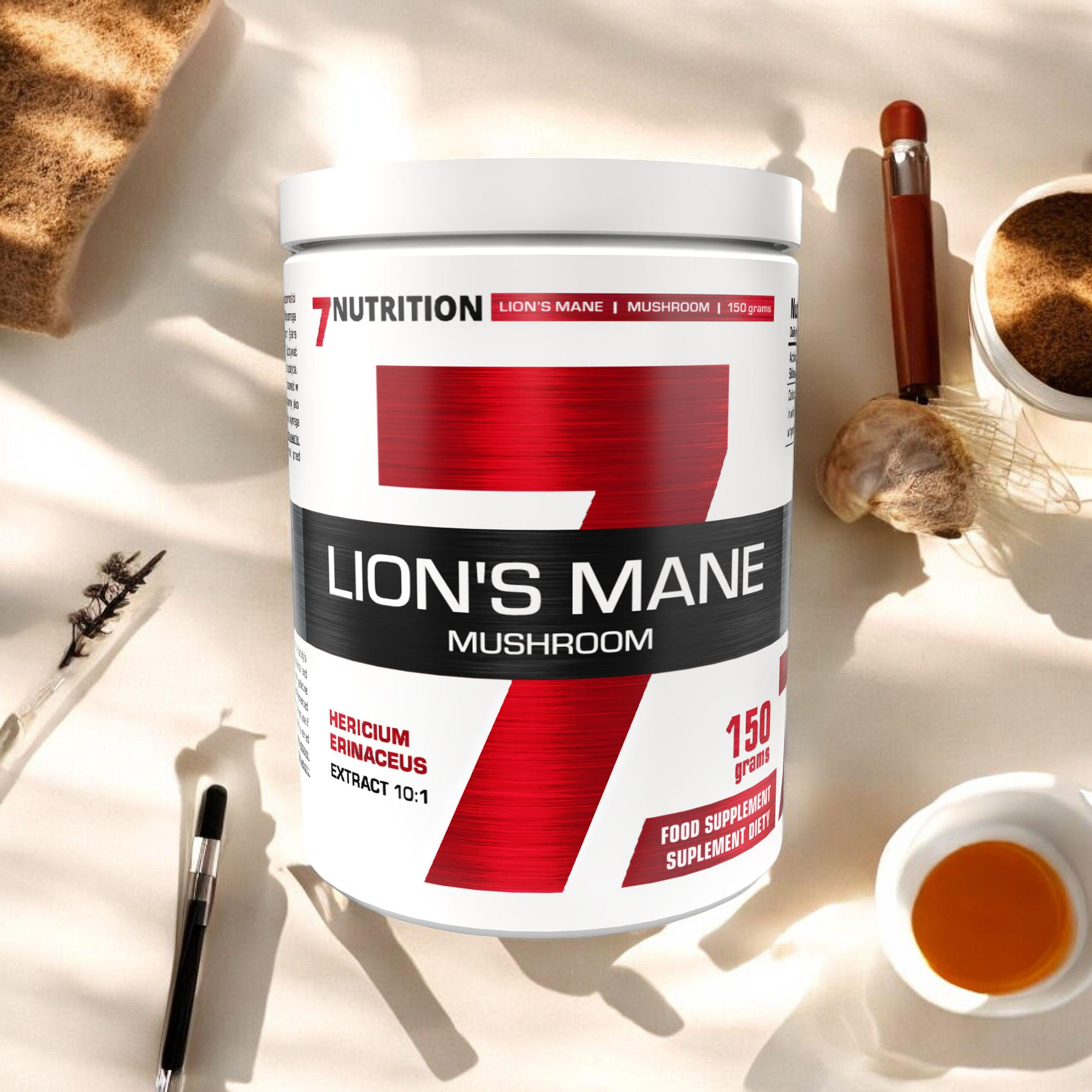 7 NUTRITION Mushroom Lion's Mane - 3x 150g - Soplówka jeżowata