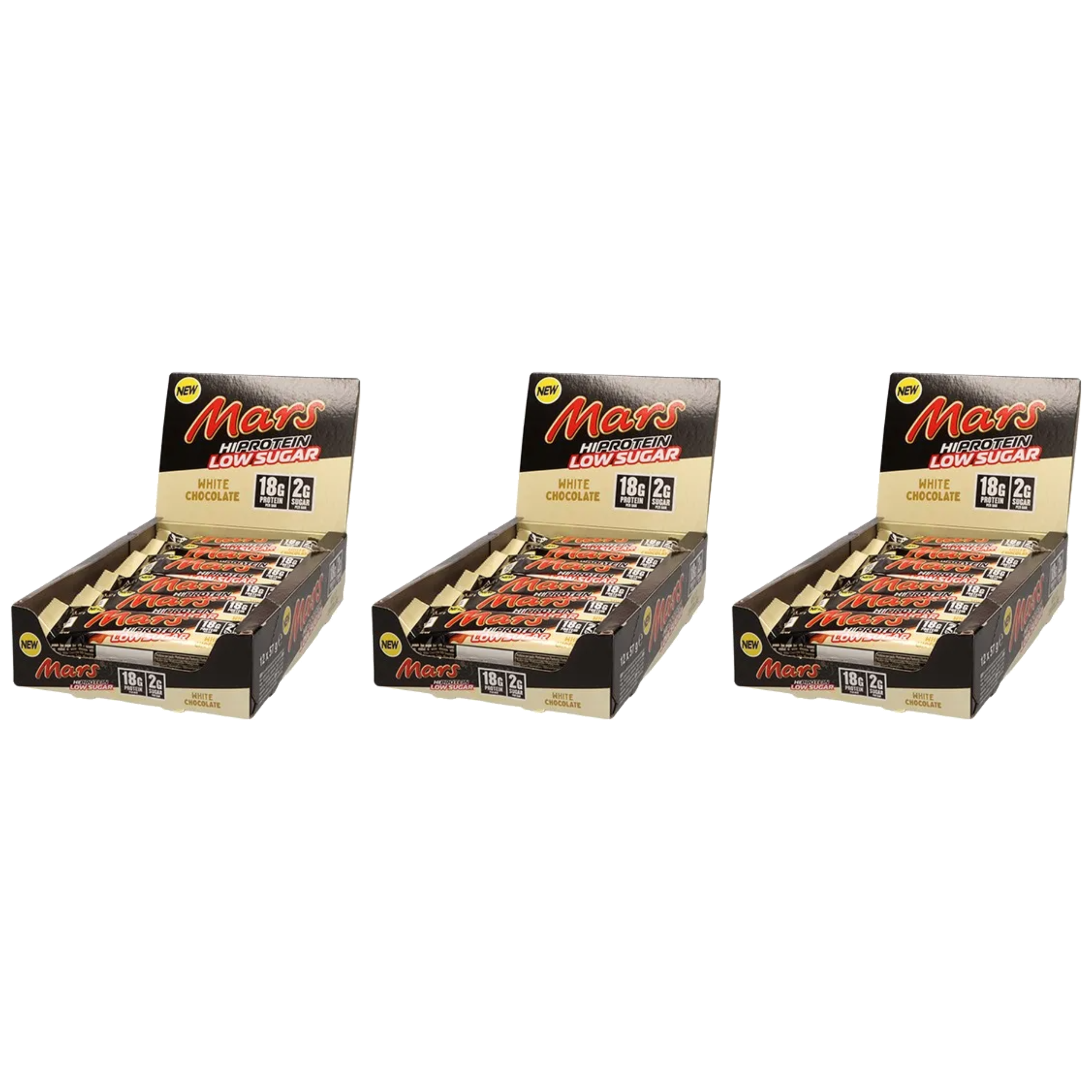 Mars - Baton Mars HIProtein LS Bar - 12x 3x 57g - White Chocolate