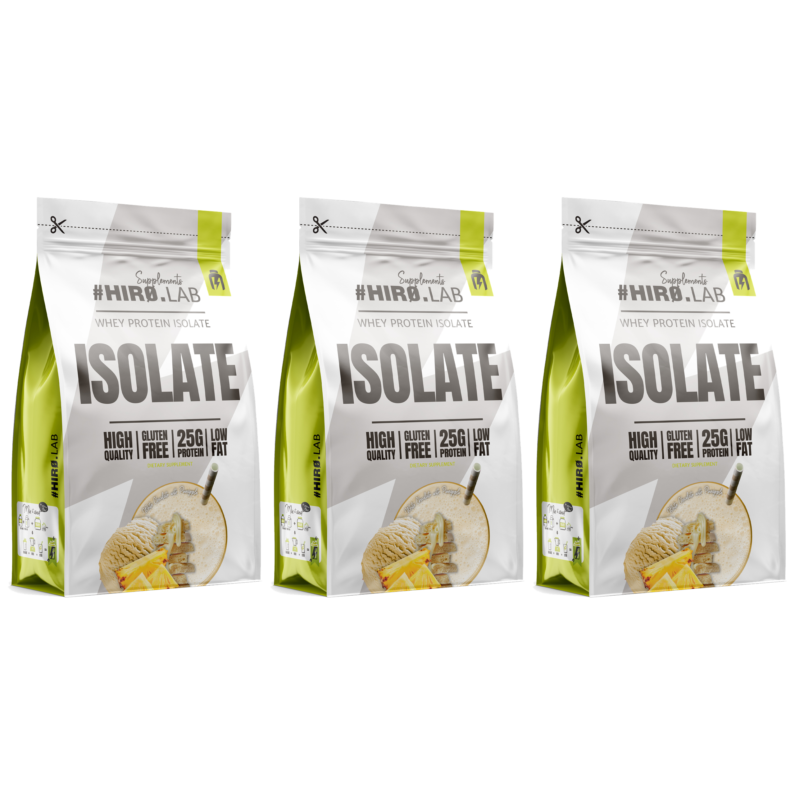 HIRO.LAB Whey Protein Isolate - 3x 700g