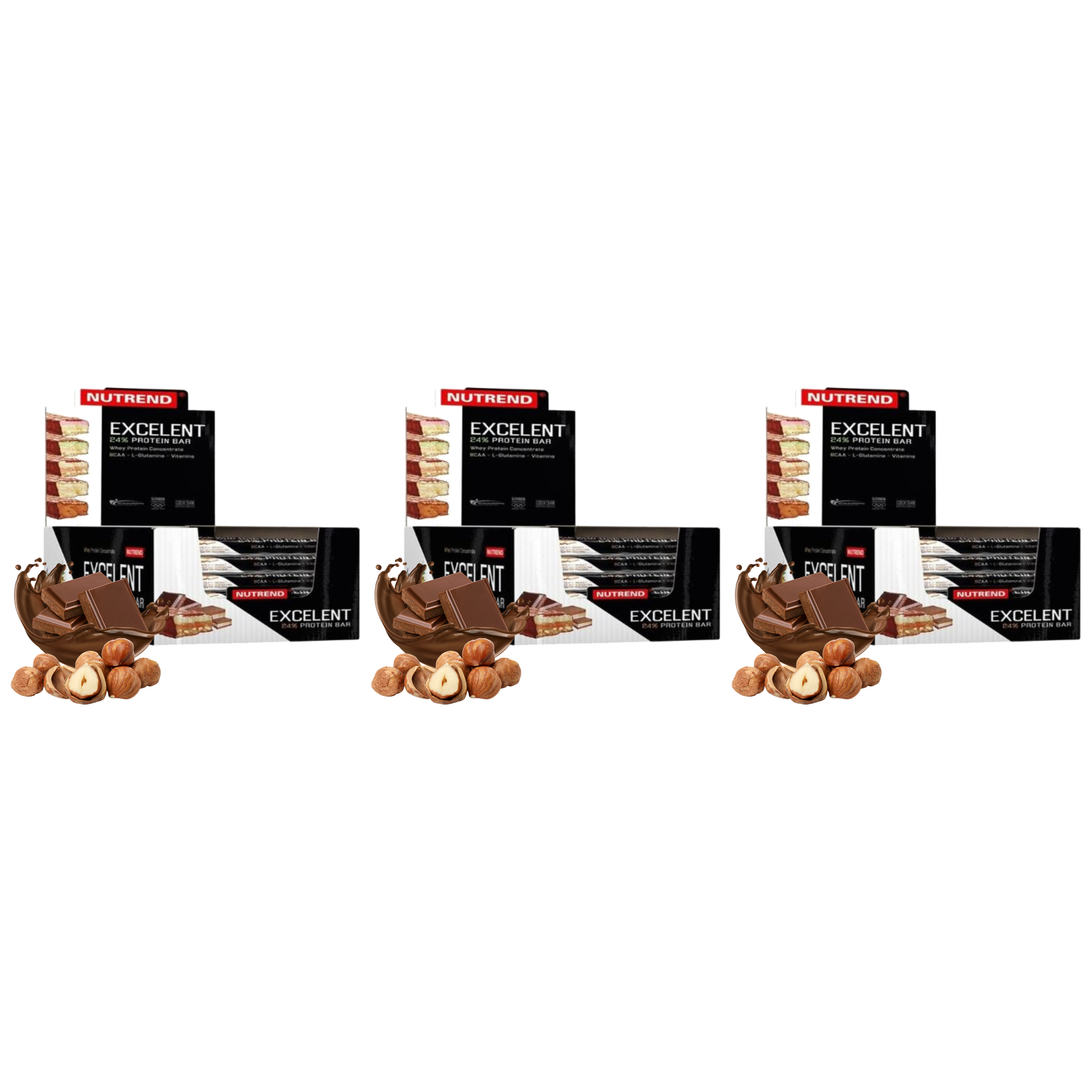 NUTREND - Excelent Protein Bar - 18x 3x 85g
