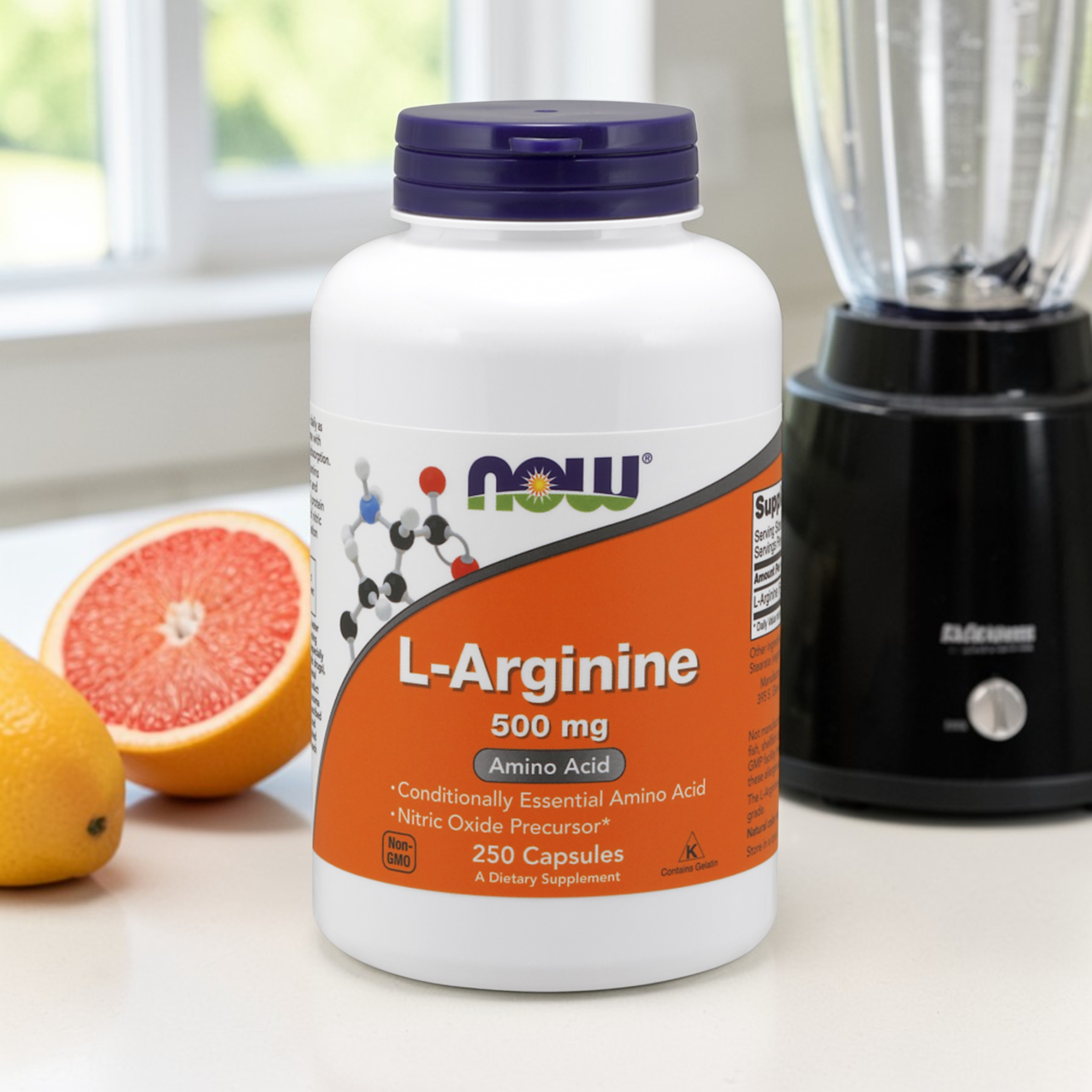 NOW L-Arginine 500mg - 3x 250vcaps