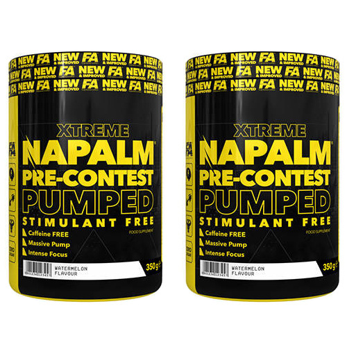 FITNESS AUTHORITY Napalm Pre-Contest Pumped Stimulant Free - 2x 350g