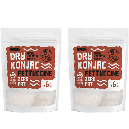 DIET FOOD - Dry Konjac Fettuccine - 2x 150g (6 pcs)