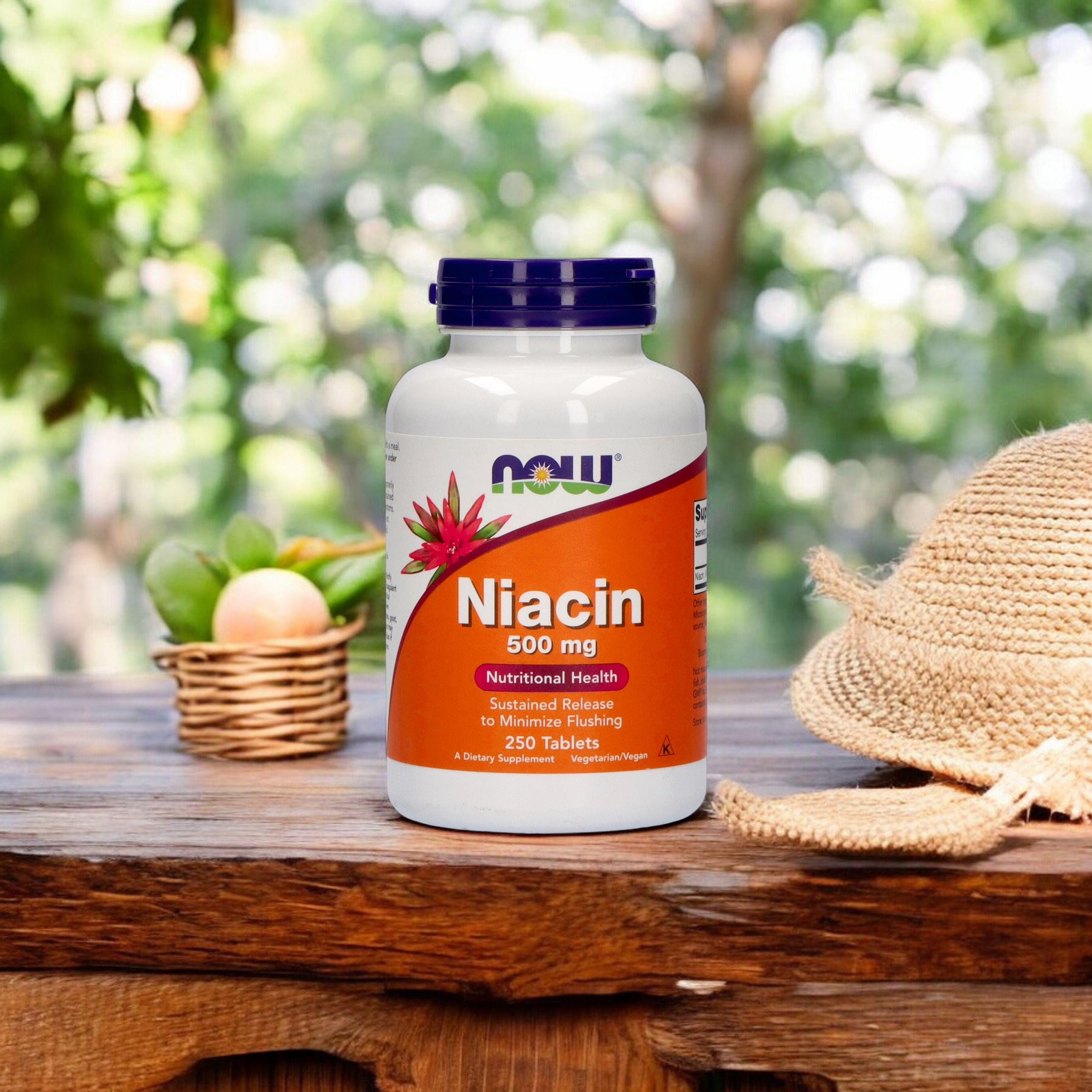 NOW Niacin 500mg - 2x 250tabs