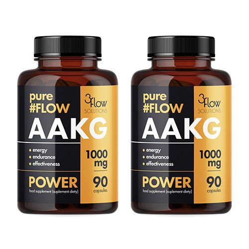 3FLOW SOLUTIONS AAKG 1000mg PureFlow - 2x 90caps.