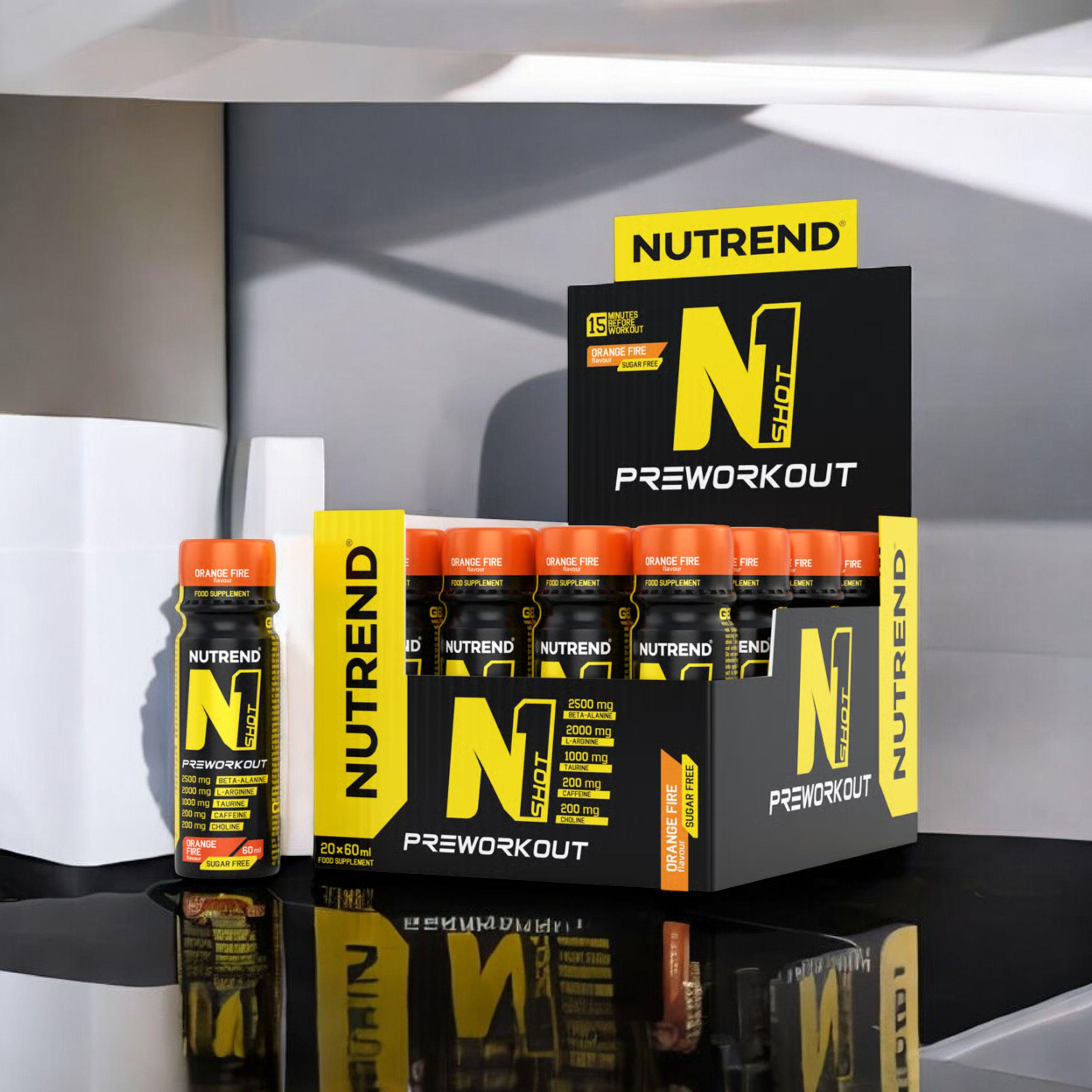 NUTREND - N1 Shot PreWorkout - 20x 3x 60ml
