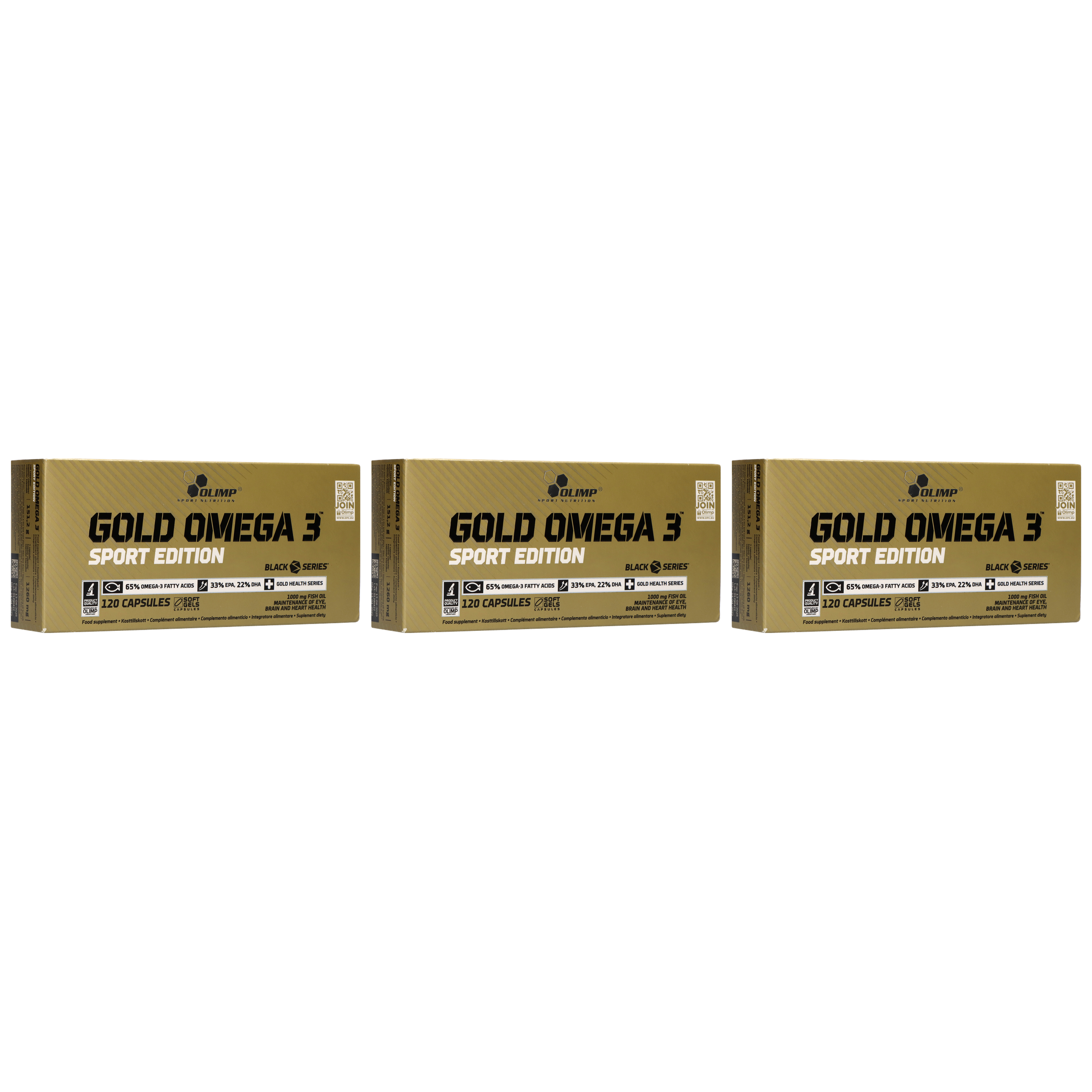 OLIMP Gold Omega 3 Sport Edition - 3x 120caps