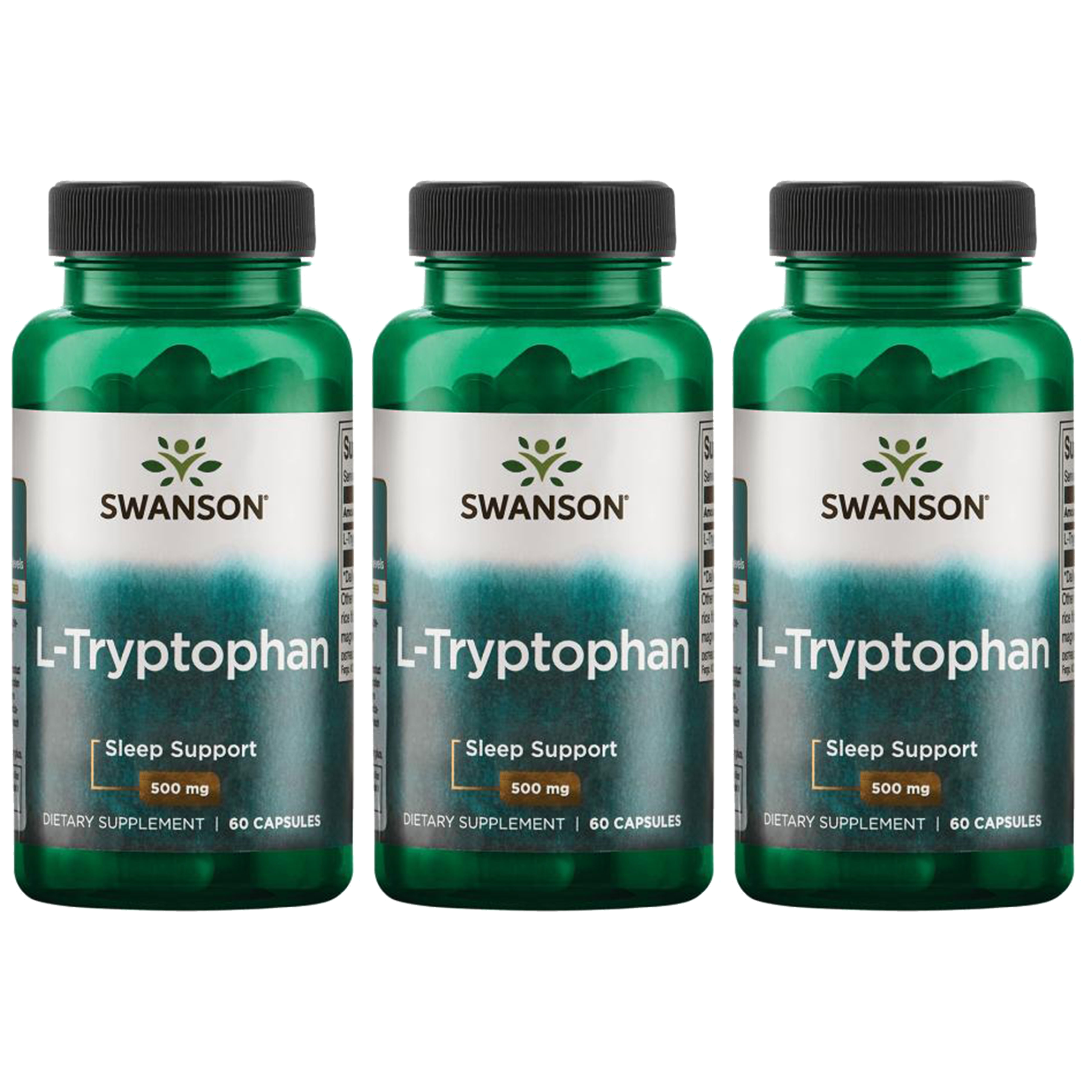 SWANSON L-Tryptophan 500mg - 3x 60caps