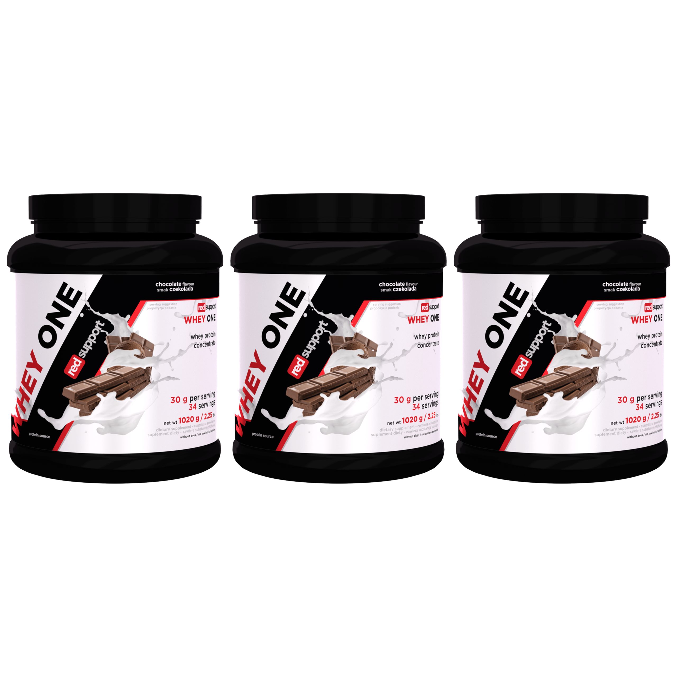 RED SUPPORT Whey One - 3x 1020g
